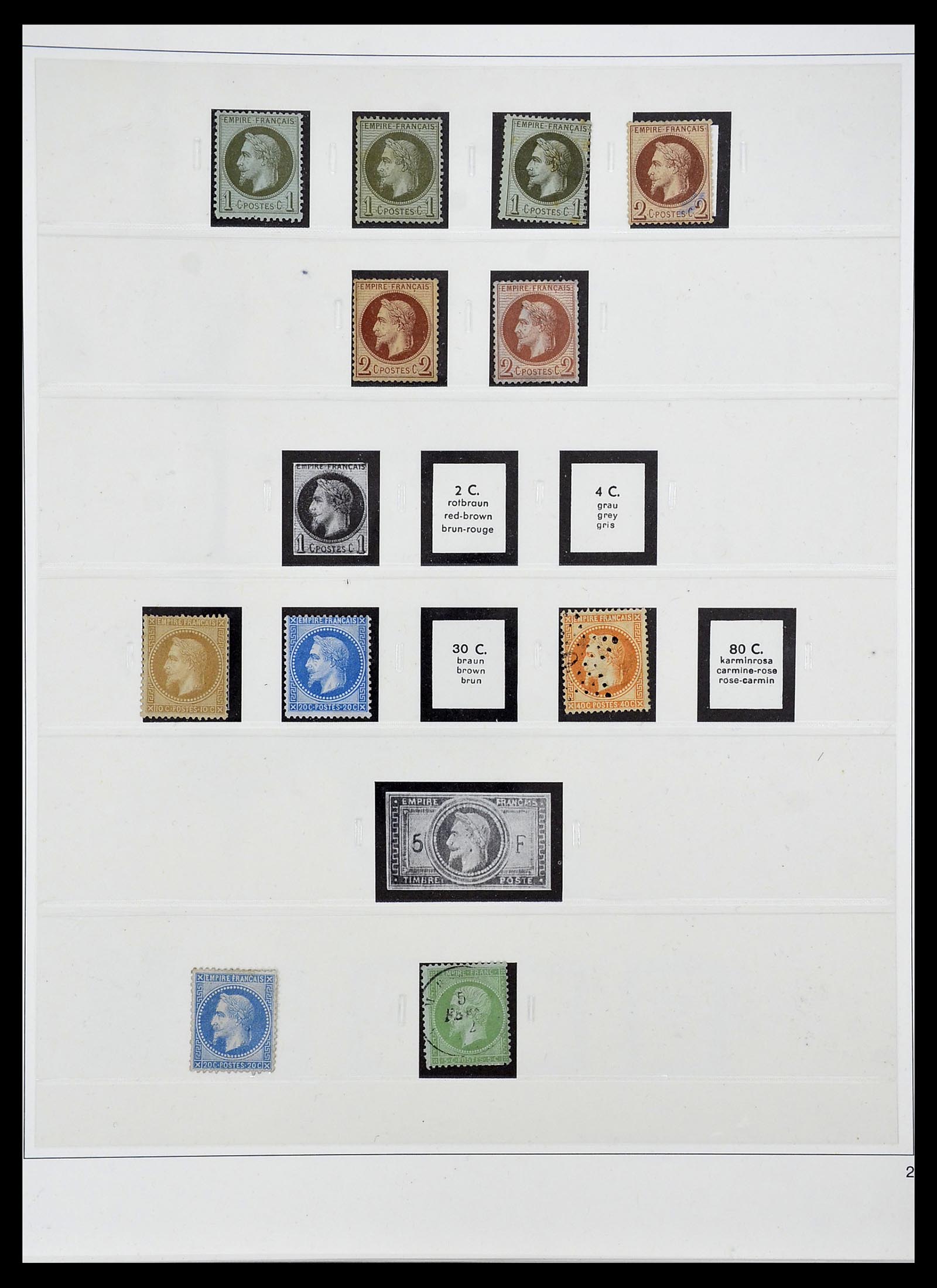 34656 004 - Postzegelverzameling 34656 Frankrijk 1849-1972.