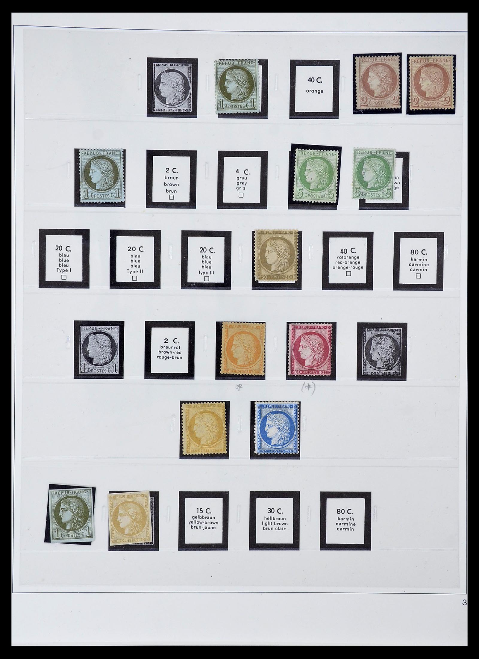 34656 005 - Postzegelverzameling 34656 Frankrijk 1849-1972.