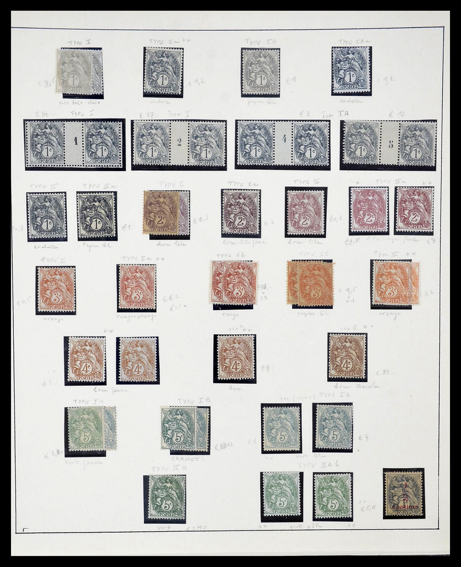 34656 012 - Postzegelverzameling 34656 Frankrijk 1849-1972.