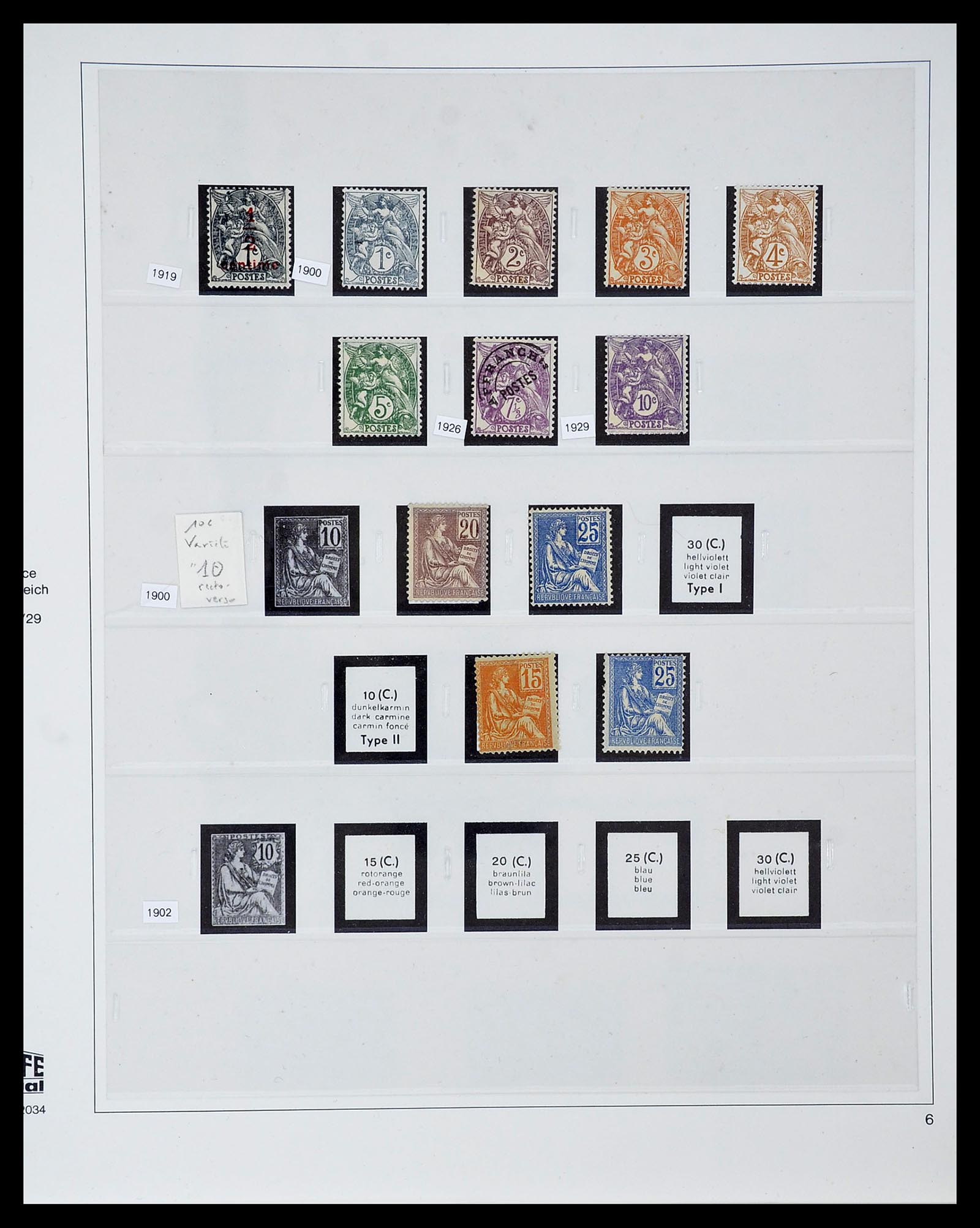 34656 013 - Postzegelverzameling 34656 Frankrijk 1849-1972.