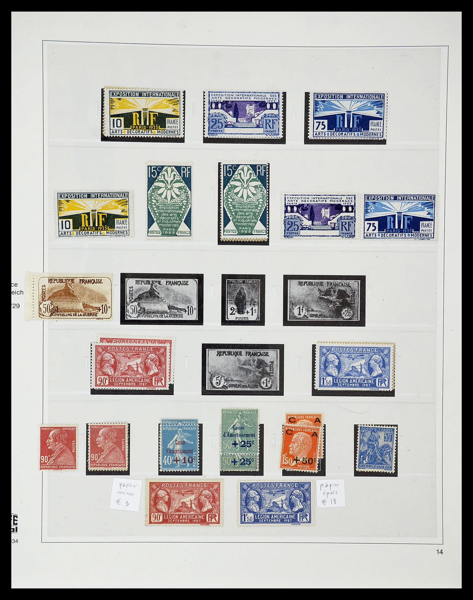 34656 024 - Postzegelverzameling 34656 Frankrijk 1849-1972.