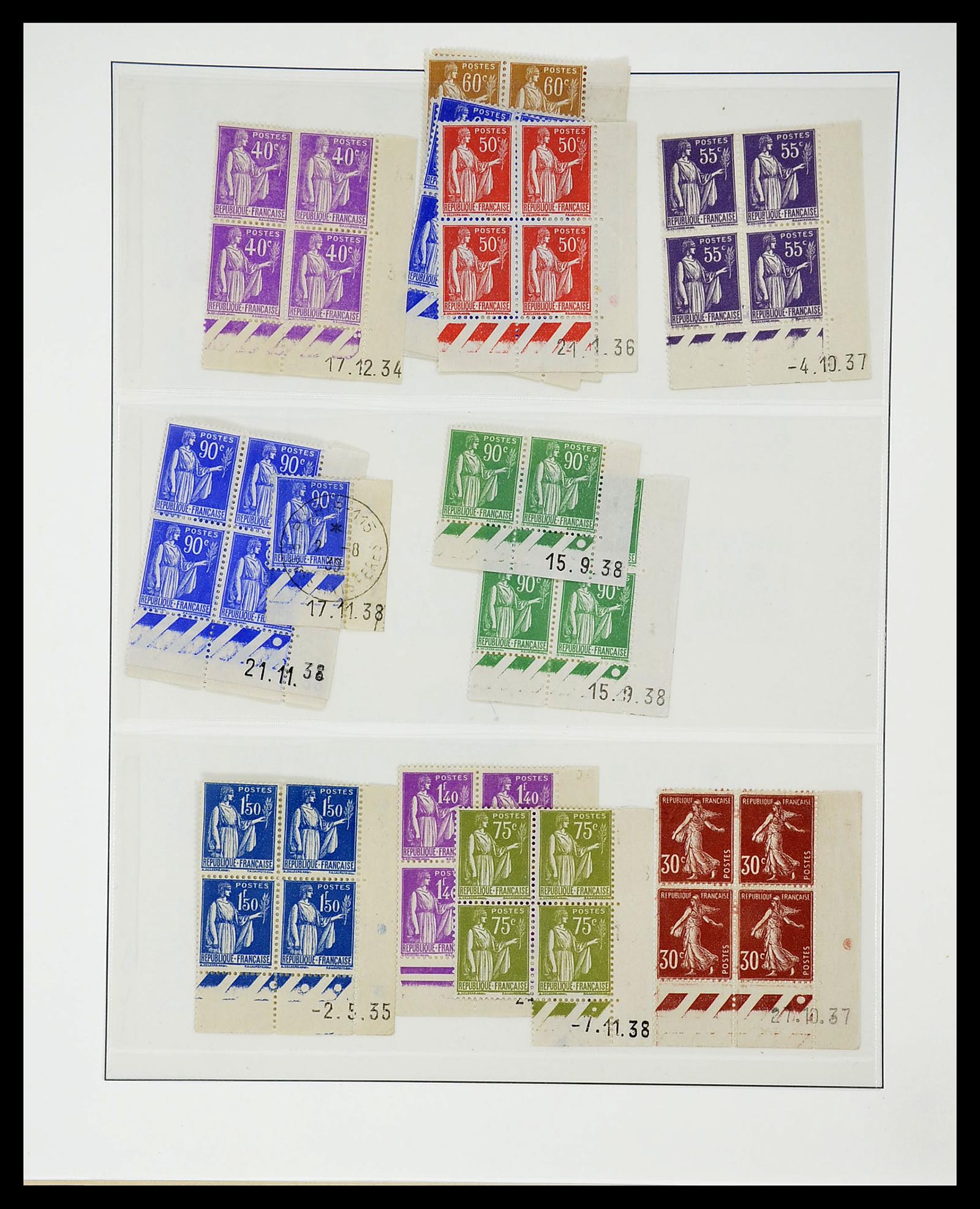 34656 037 - Postzegelverzameling 34656 Frankrijk 1849-1972.