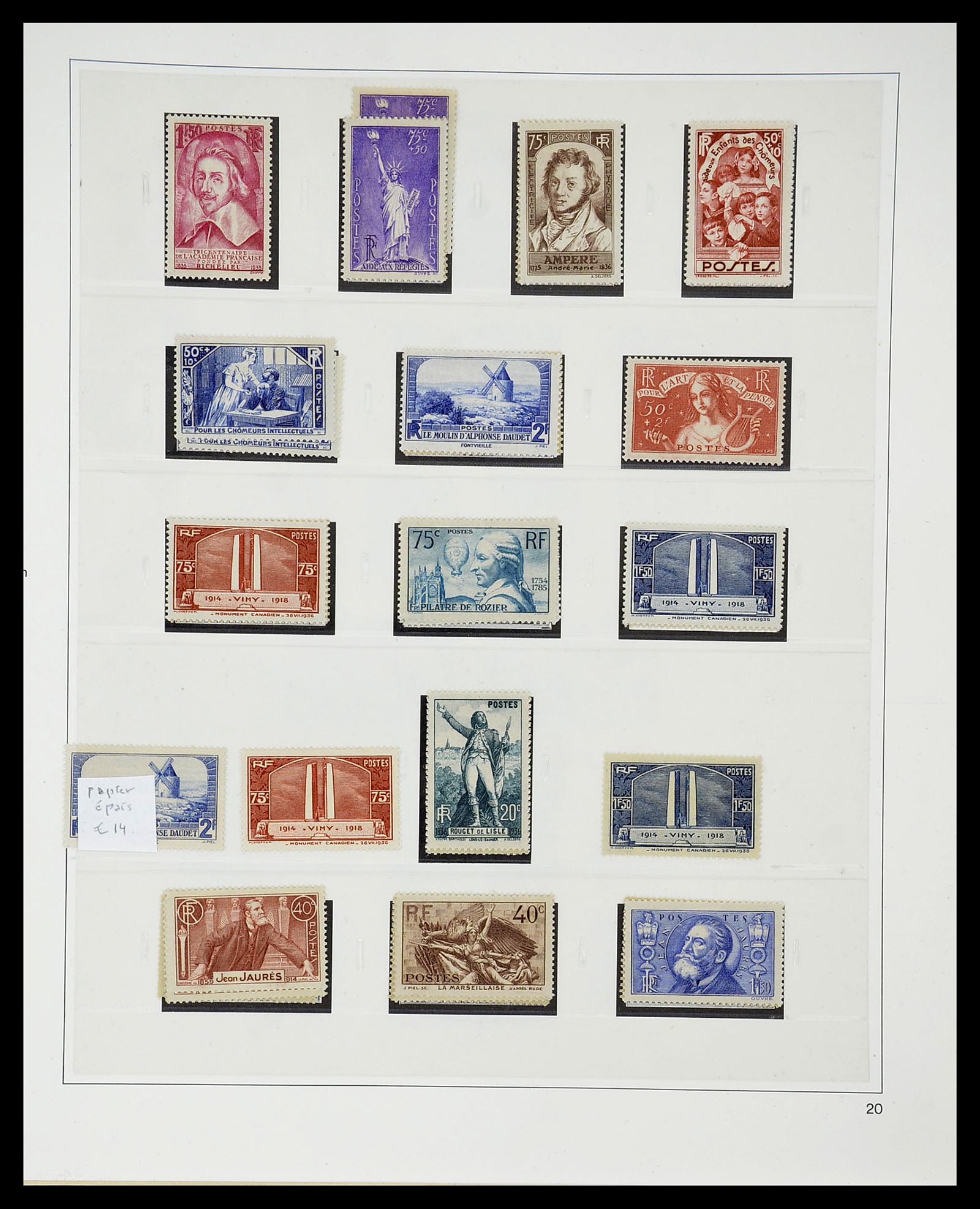 34656 038 - Postzegelverzameling 34656 Frankrijk 1849-1972.