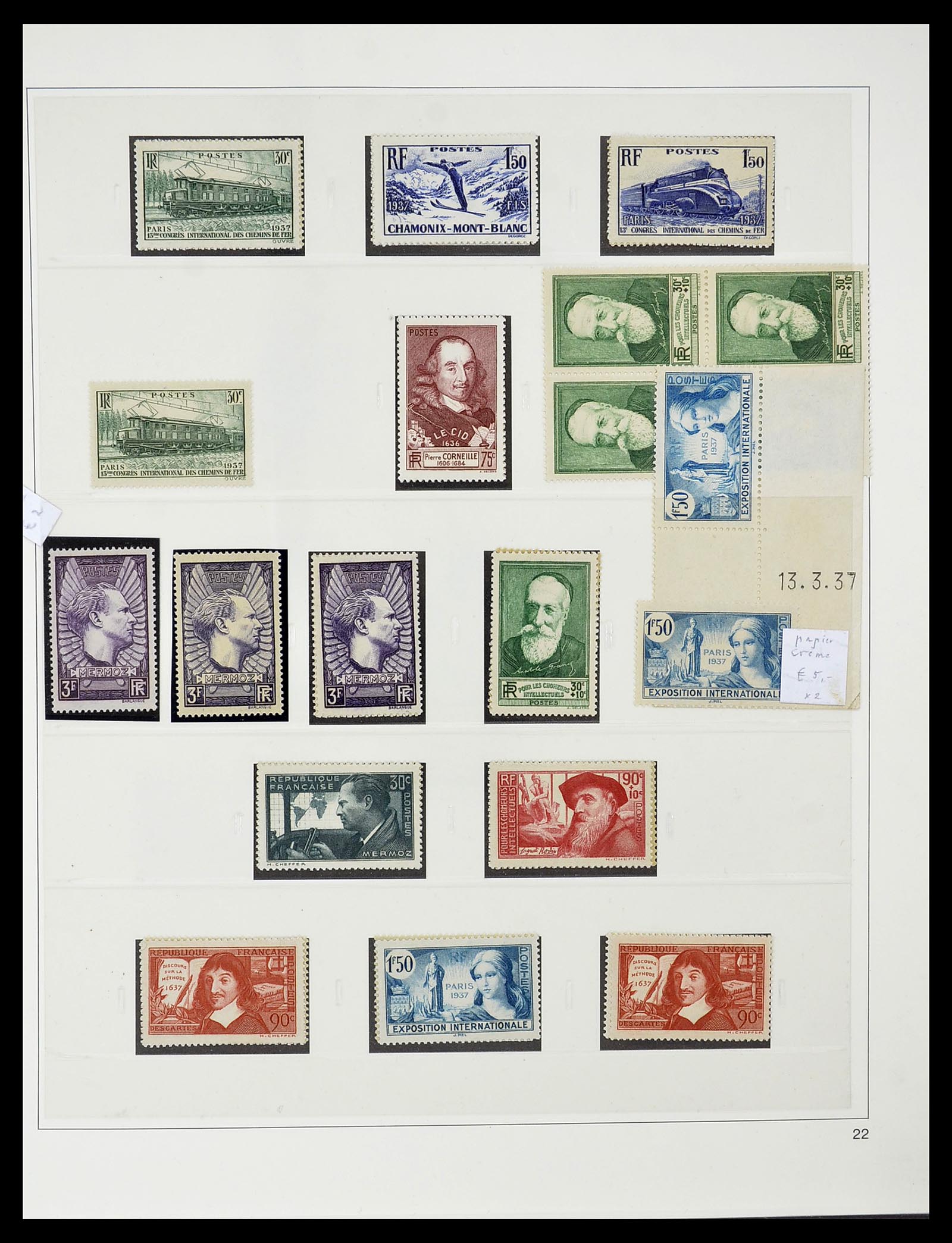 34656 057 - Postzegelverzameling 34656 Frankrijk 1849-1972.