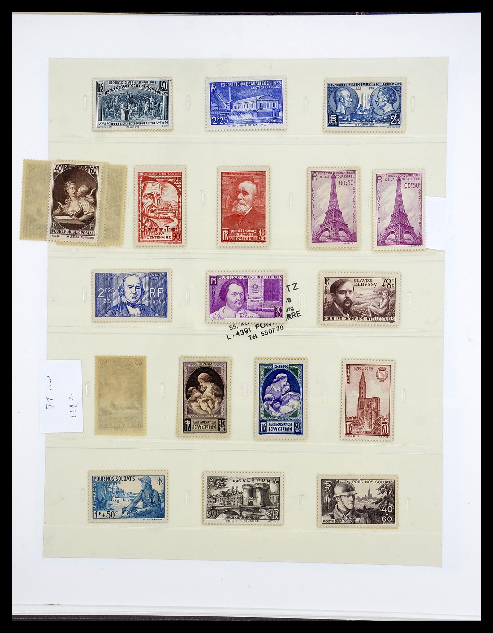 34656 081 - Postzegelverzameling 34656 Frankrijk 1849-1972.