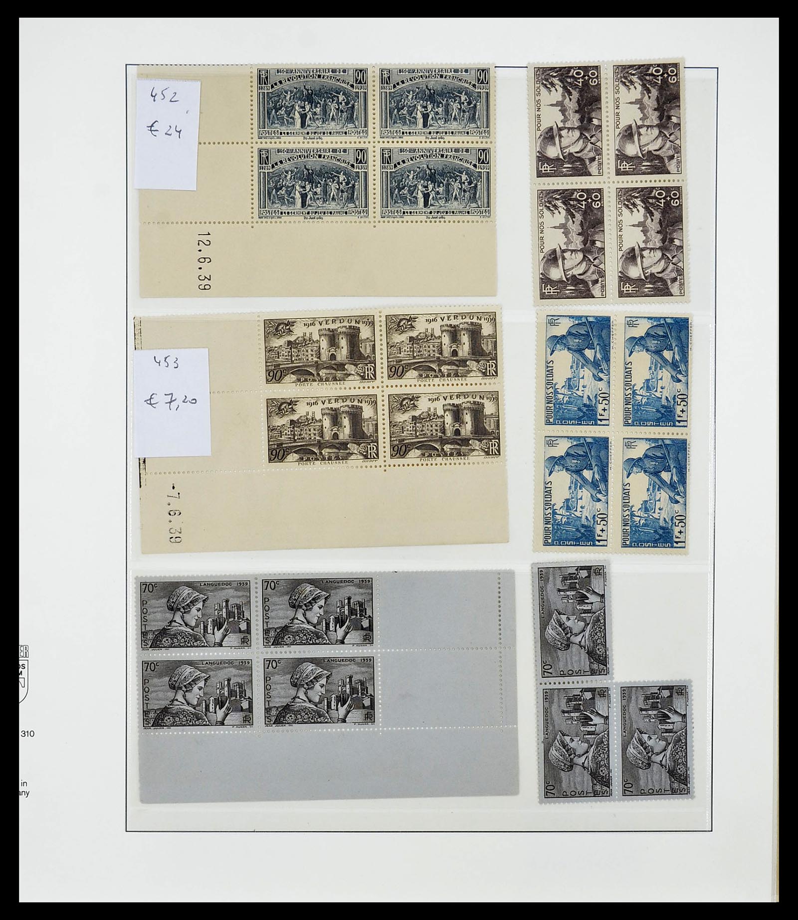34656 083 - Postzegelverzameling 34656 Frankrijk 1849-1972.