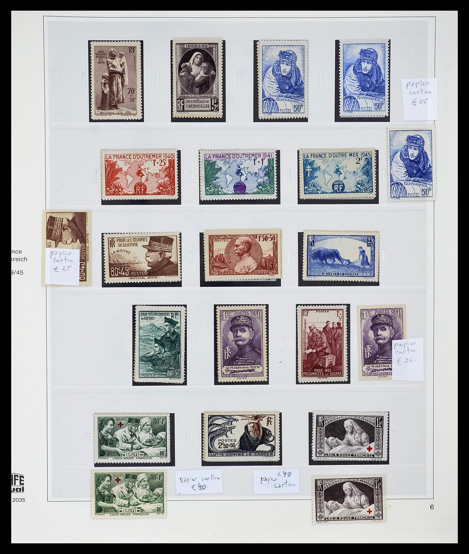 34656 084 - Postzegelverzameling 34656 Frankrijk 1849-1972.
