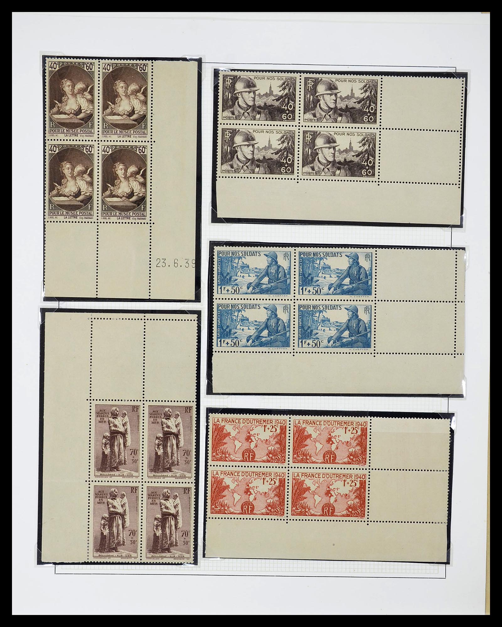 34656 086 - Postzegelverzameling 34656 Frankrijk 1849-1972.