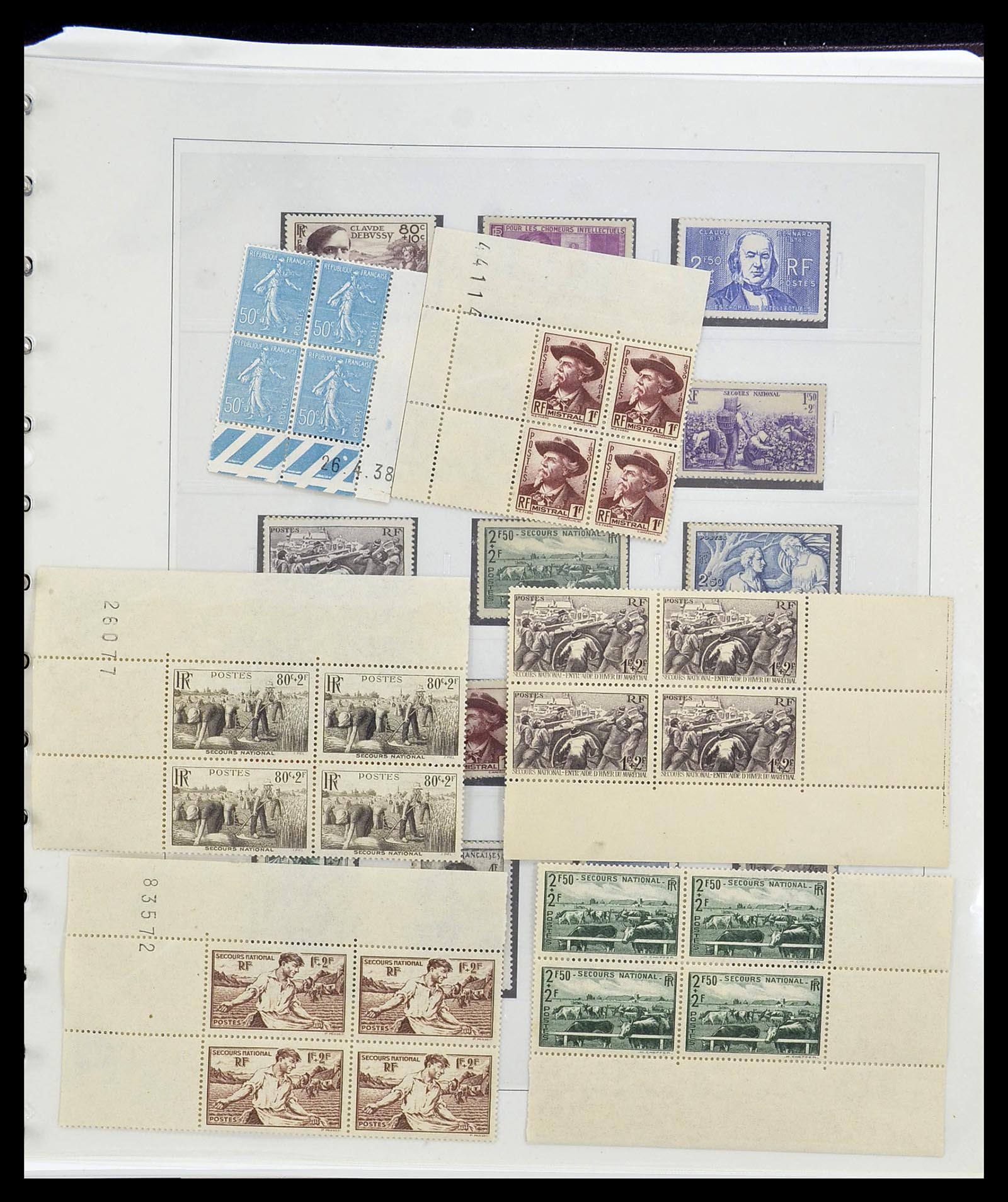 34656 088 - Postzegelverzameling 34656 Frankrijk 1849-1972.