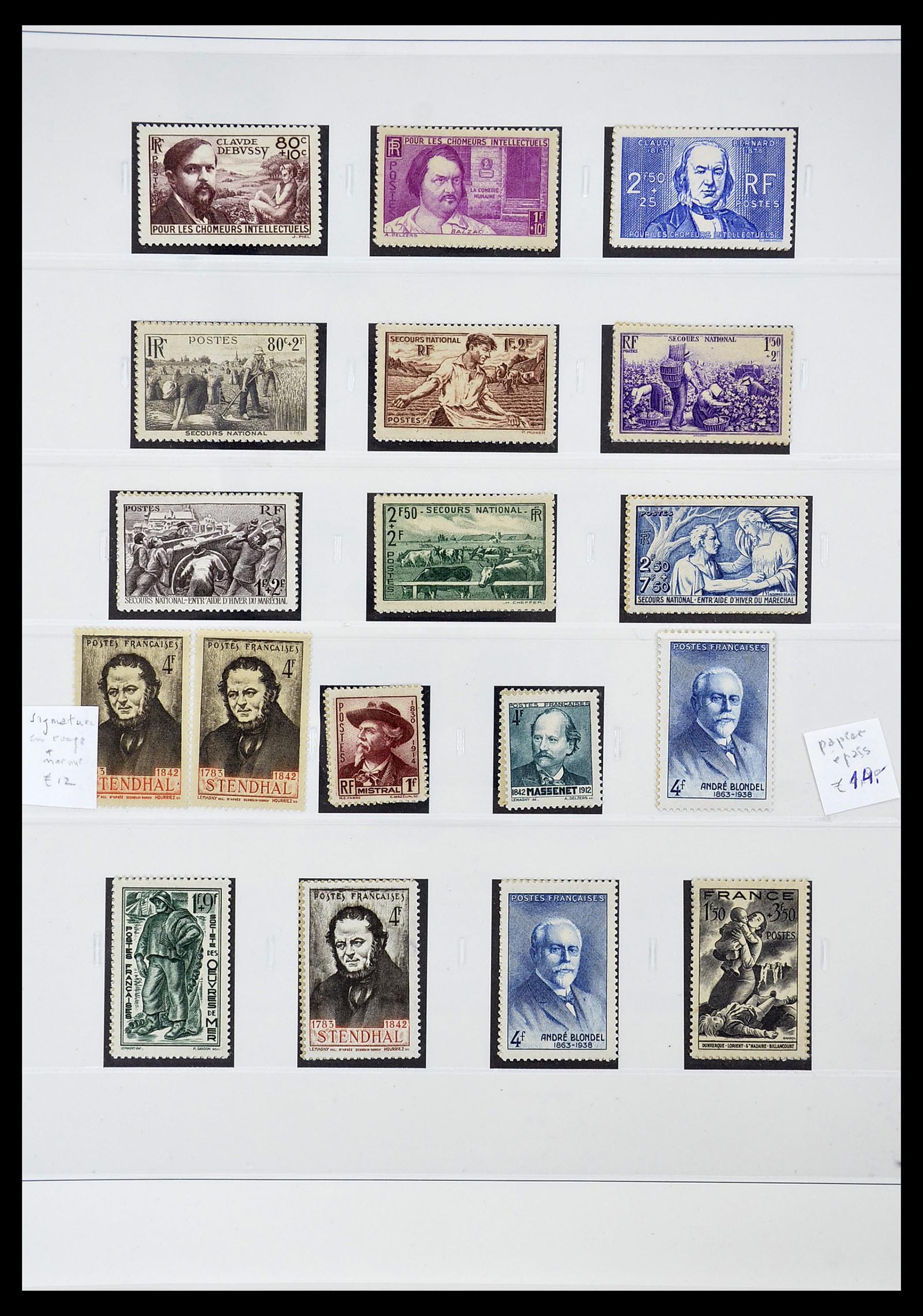 34656 090 - Postzegelverzameling 34656 Frankrijk 1849-1972.