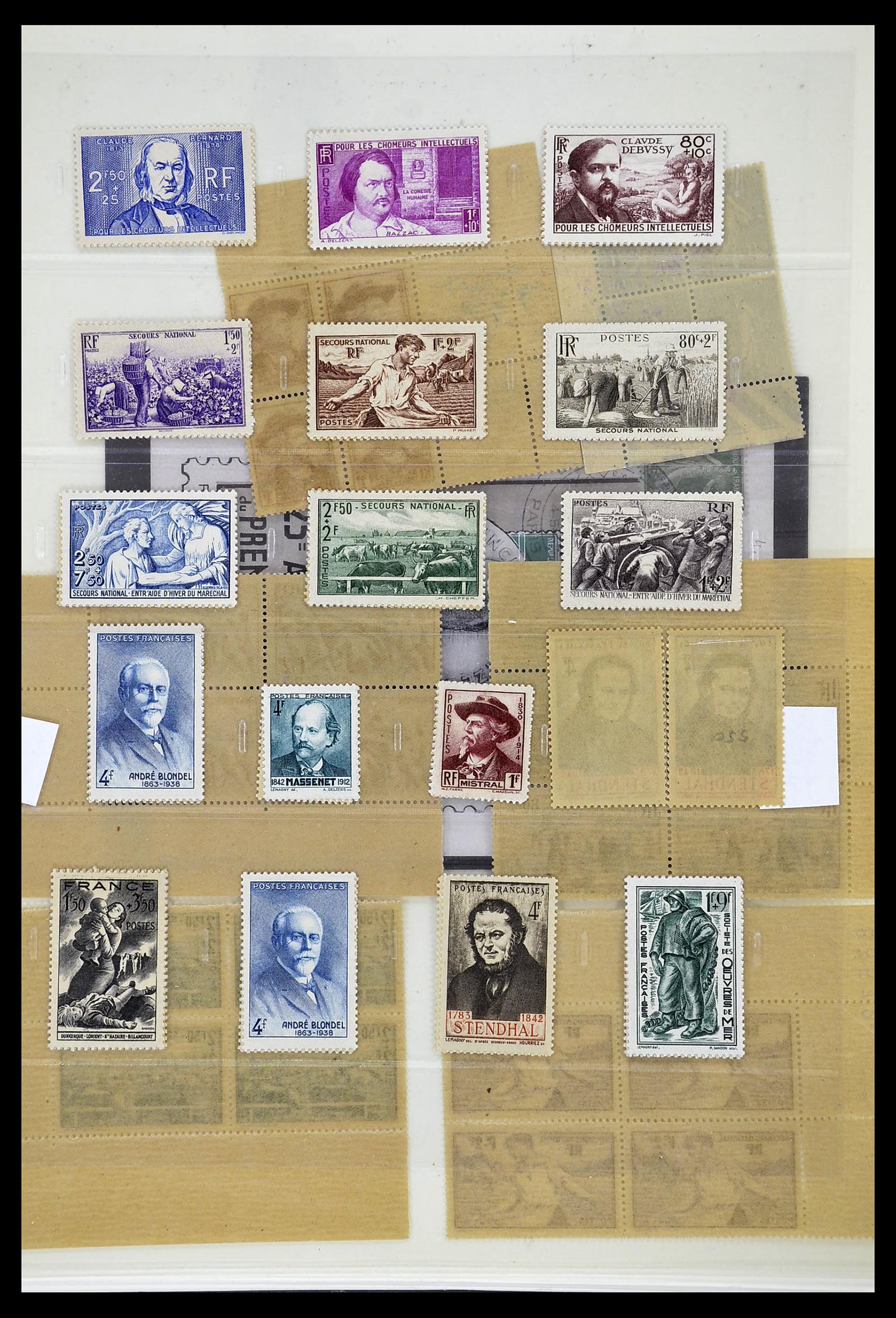 34656 091 - Postzegelverzameling 34656 Frankrijk 1849-1972.