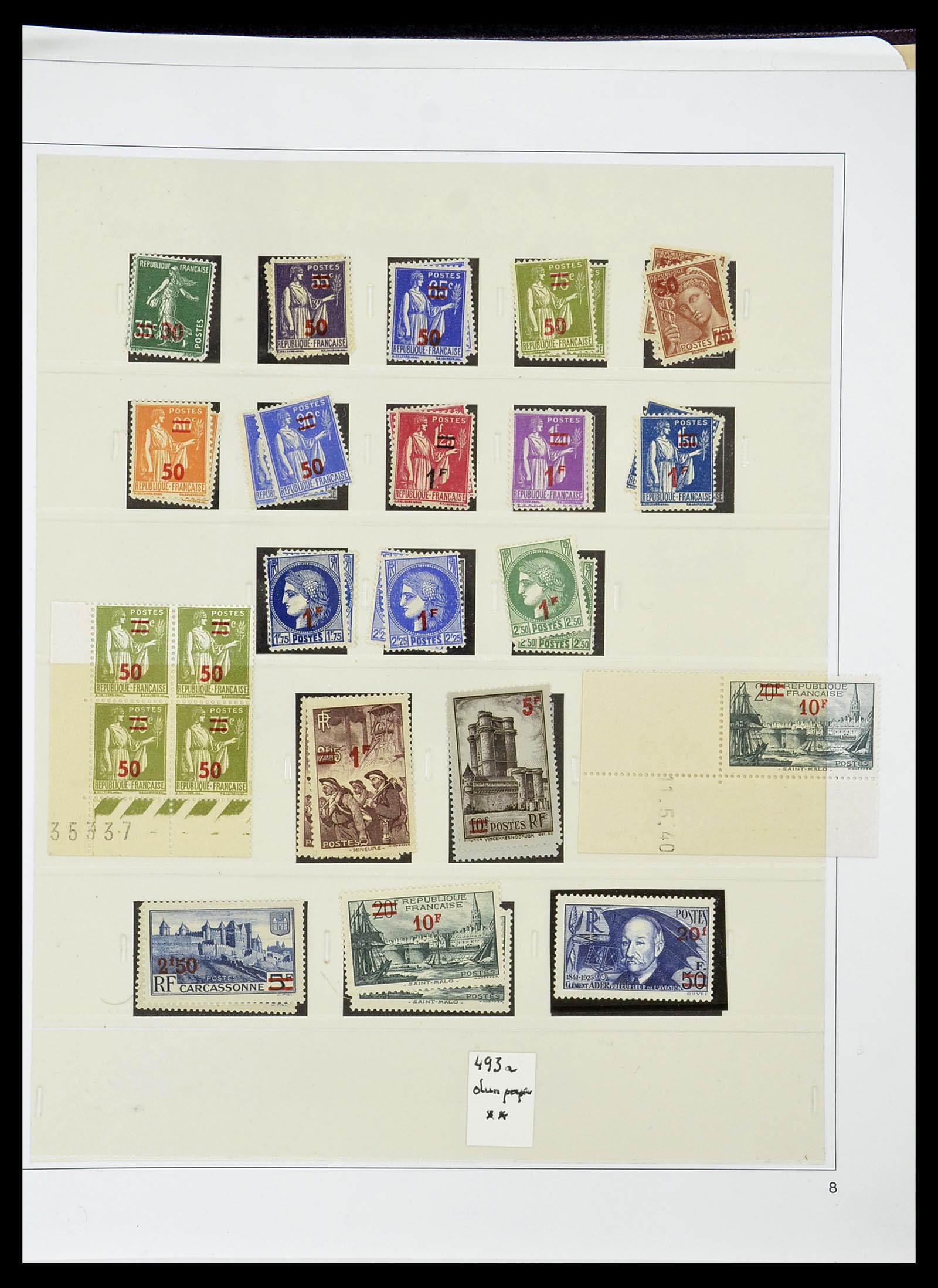 34656 092 - Postzegelverzameling 34656 Frankrijk 1849-1972.