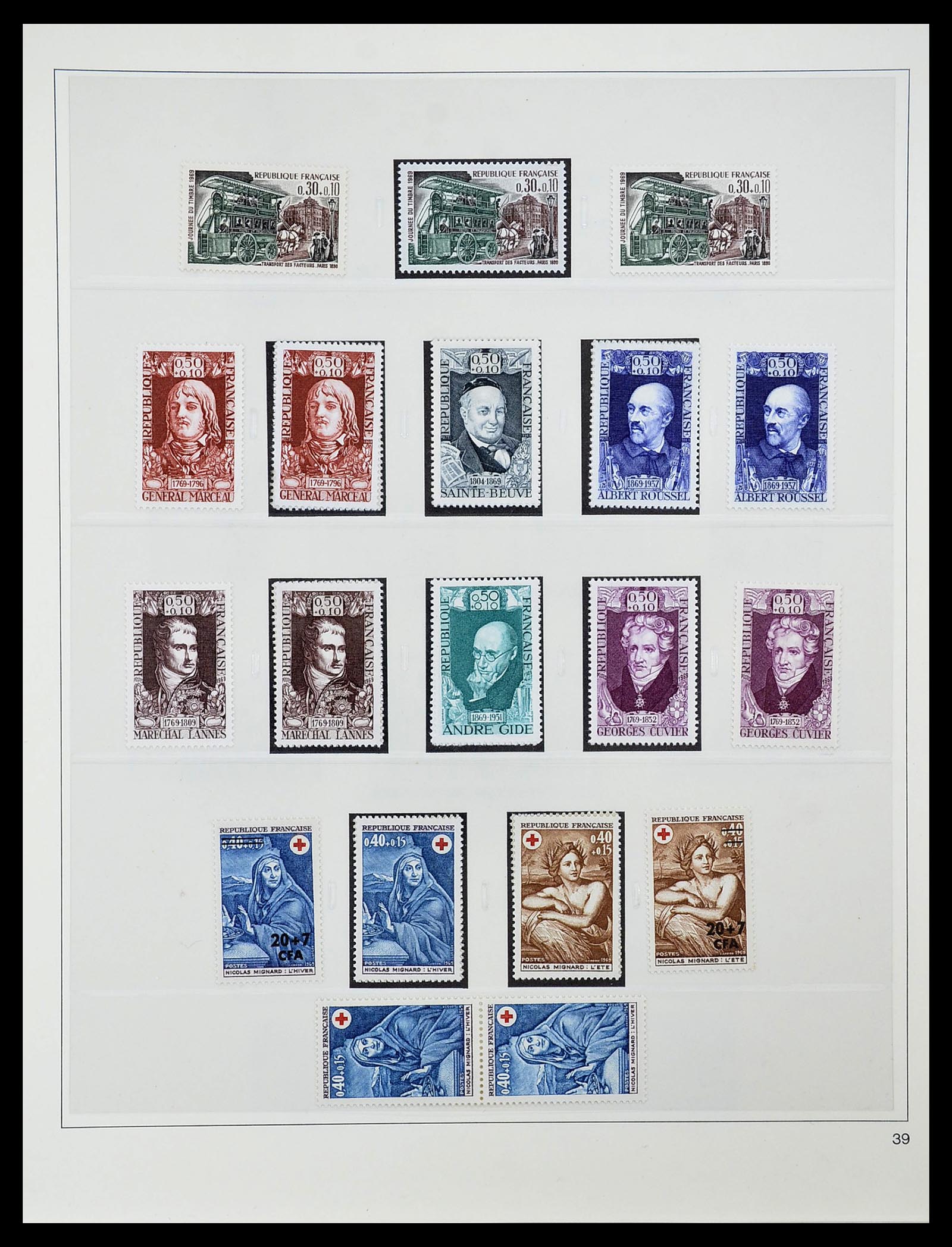 34656 304 - Postzegelverzameling 34656 Frankrijk 1849-1972.