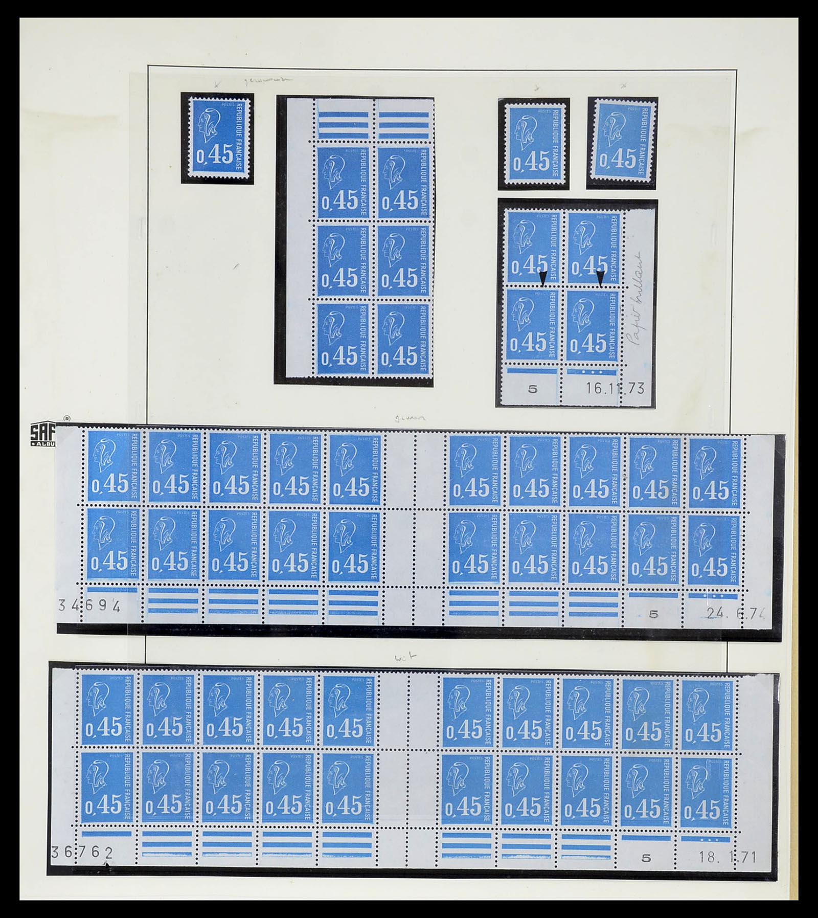 34656 323 - Stamp Collection 34656 France 1849-1972.