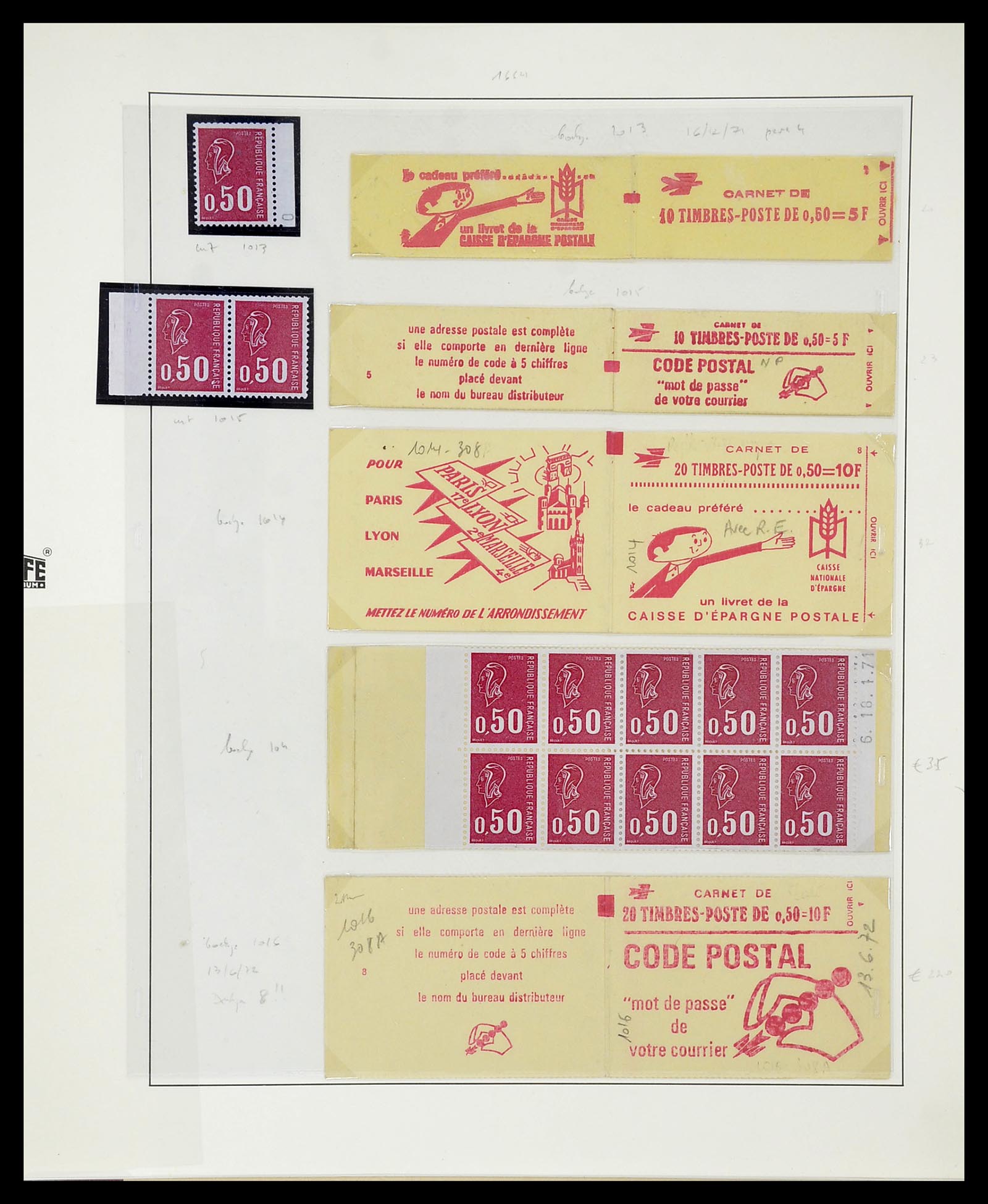 34656 325 - Postzegelverzameling 34656 Frankrijk 1849-1972.