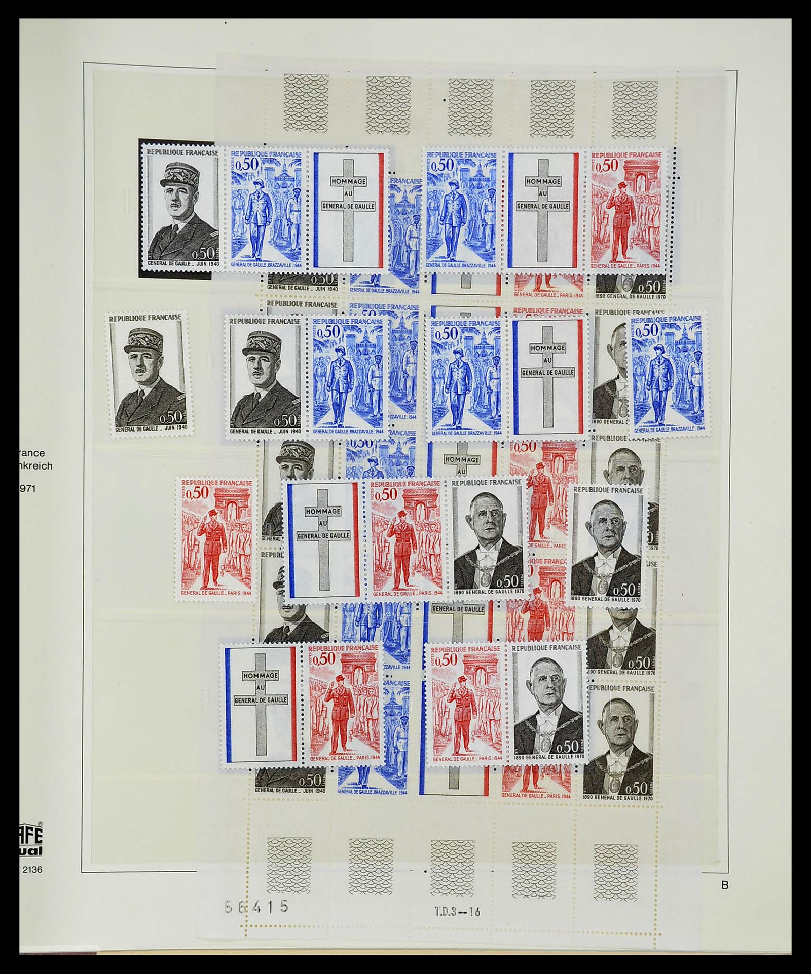 34656 334 - Postzegelverzameling 34656 Frankrijk 1849-1972.