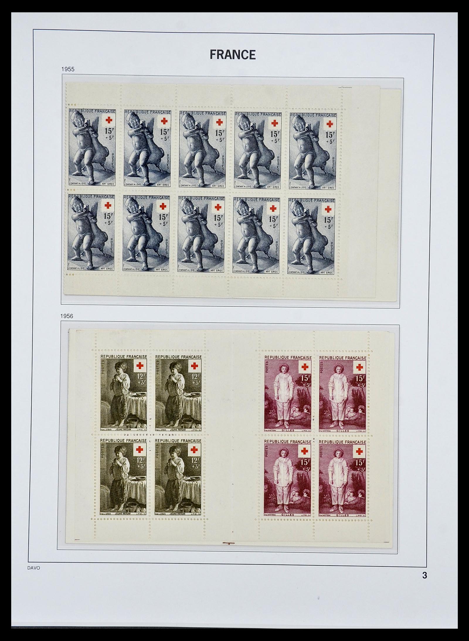 34657 003 - Postzegelverzameling 34657 Frankrijk postzegelboekjes 1952-2011.