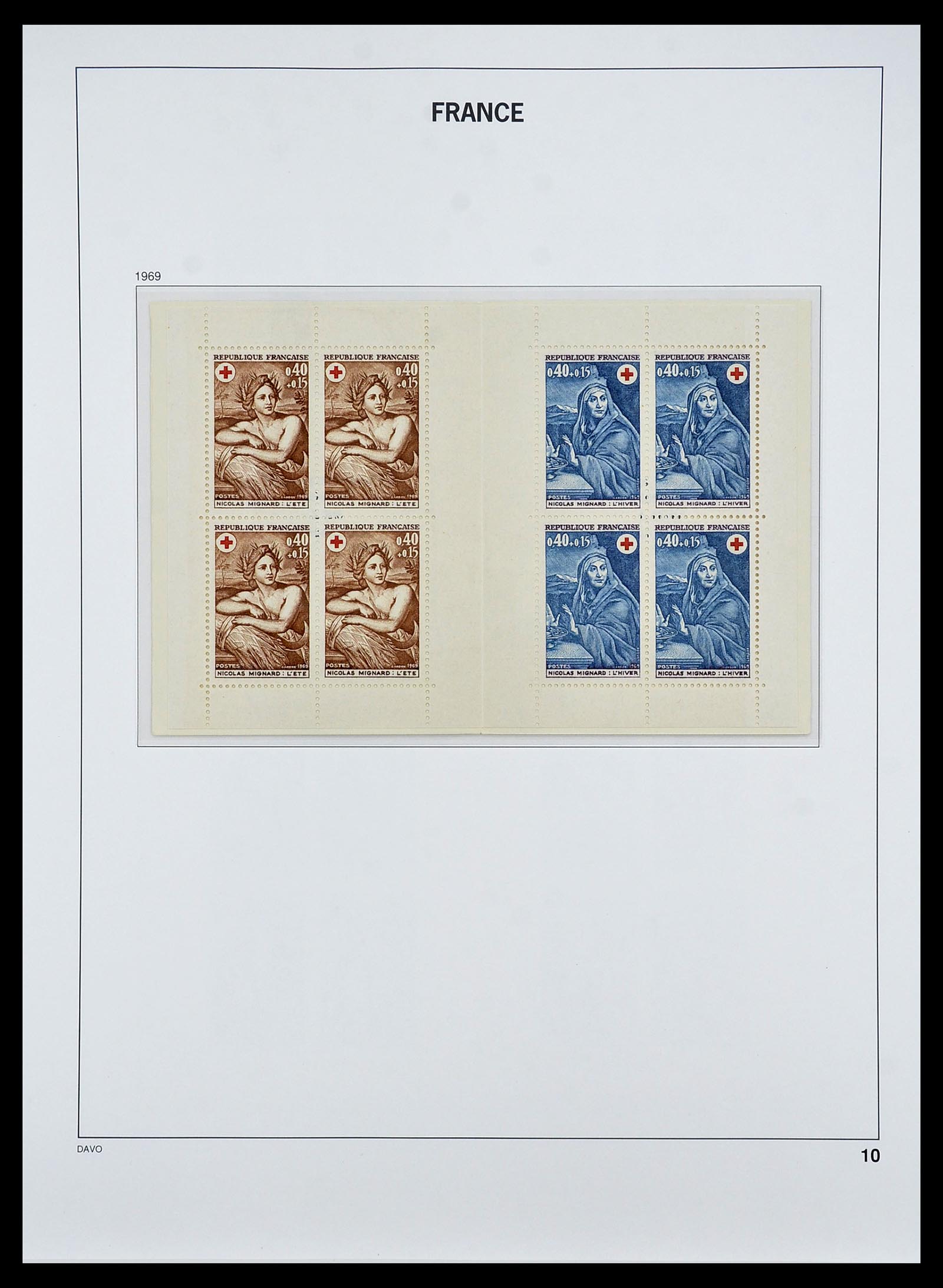 34657 010 - Postzegelverzameling 34657 Frankrijk postzegelboekjes 1952-2011.