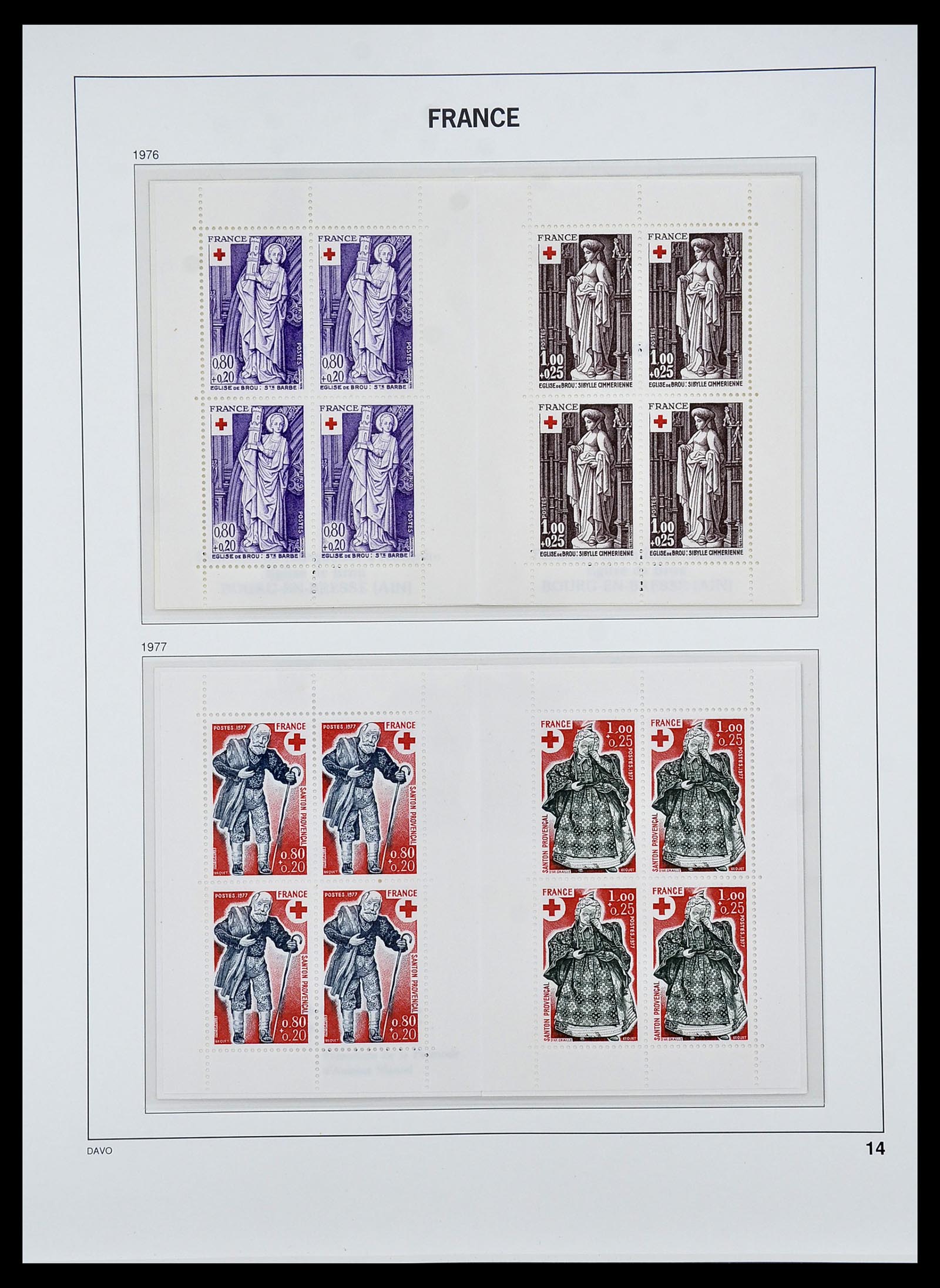 34657 014 - Postzegelverzameling 34657 Frankrijk postzegelboekjes 1952-2011.