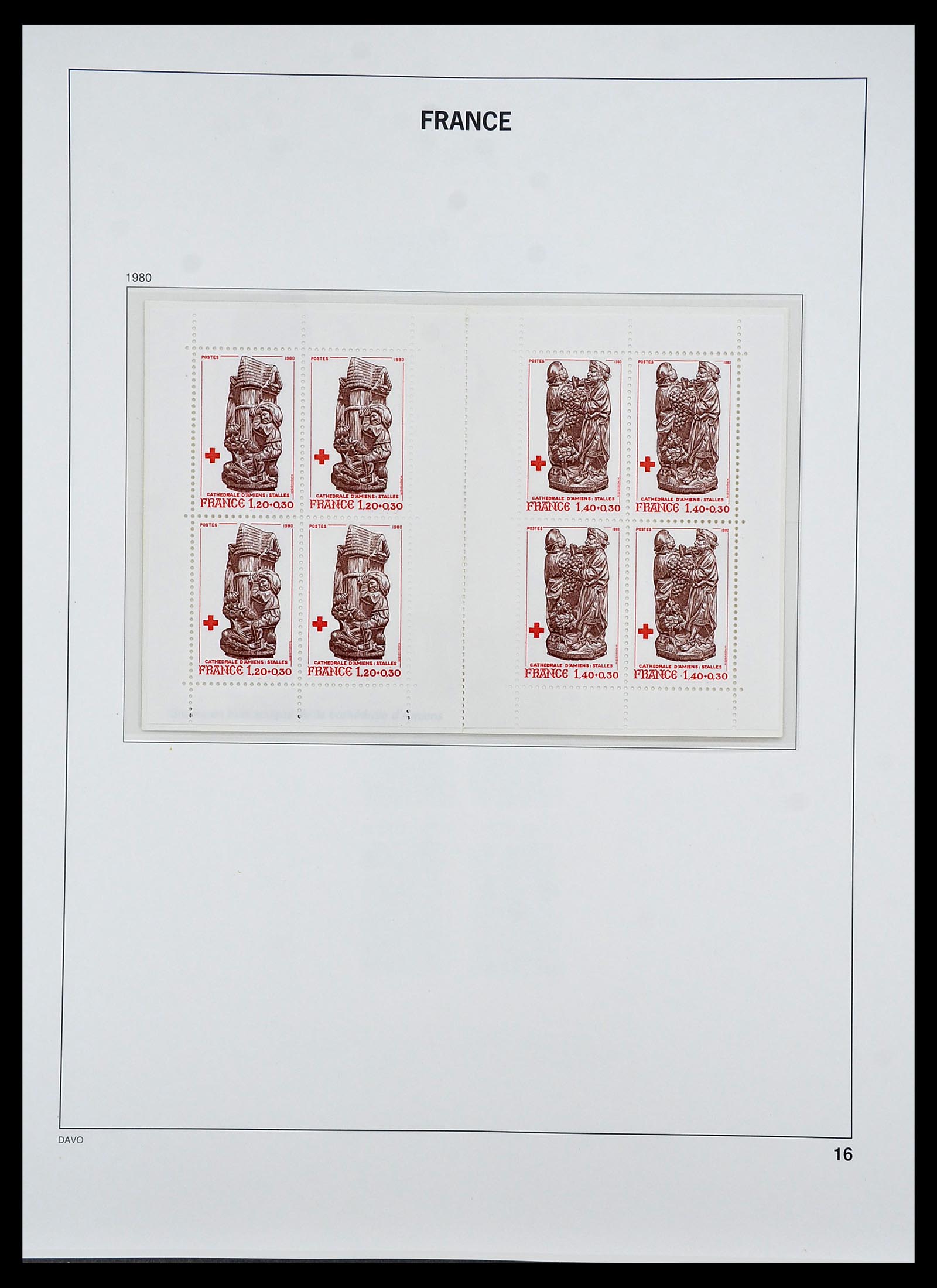34657 016 - Postzegelverzameling 34657 Frankrijk postzegelboekjes 1952-2011.