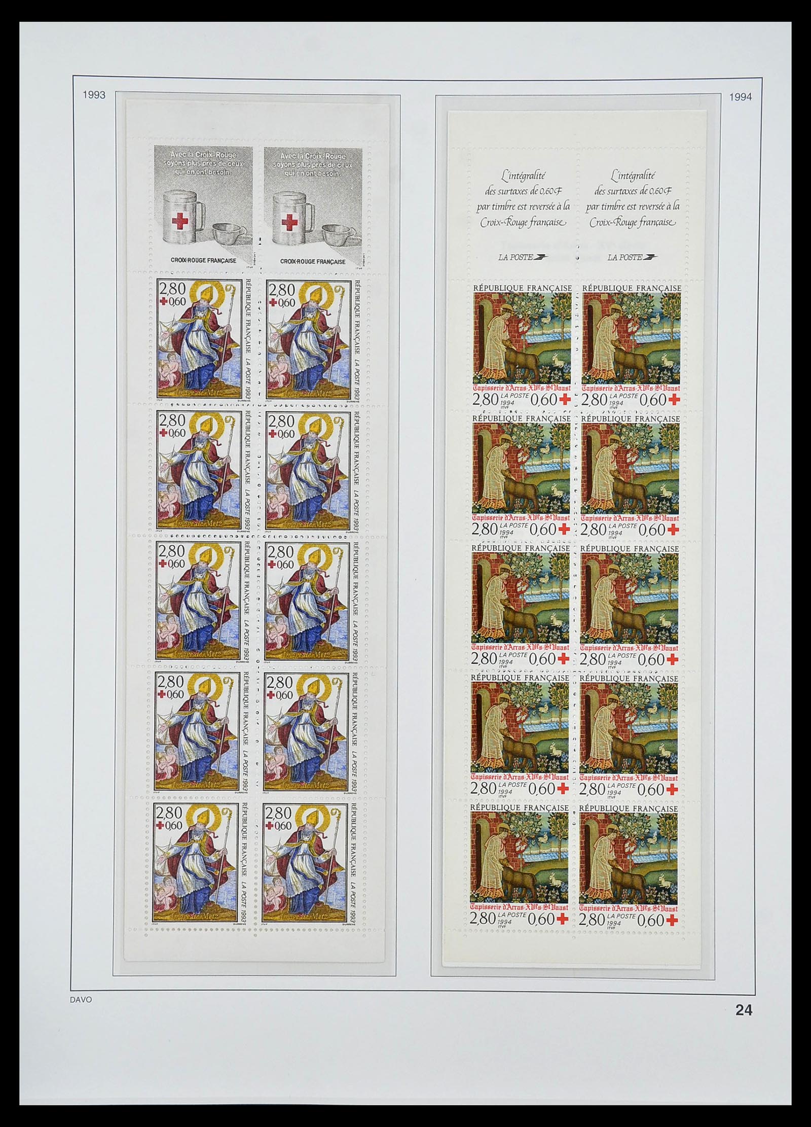 34657 024 - Postzegelverzameling 34657 Frankrijk postzegelboekjes 1952-2011.