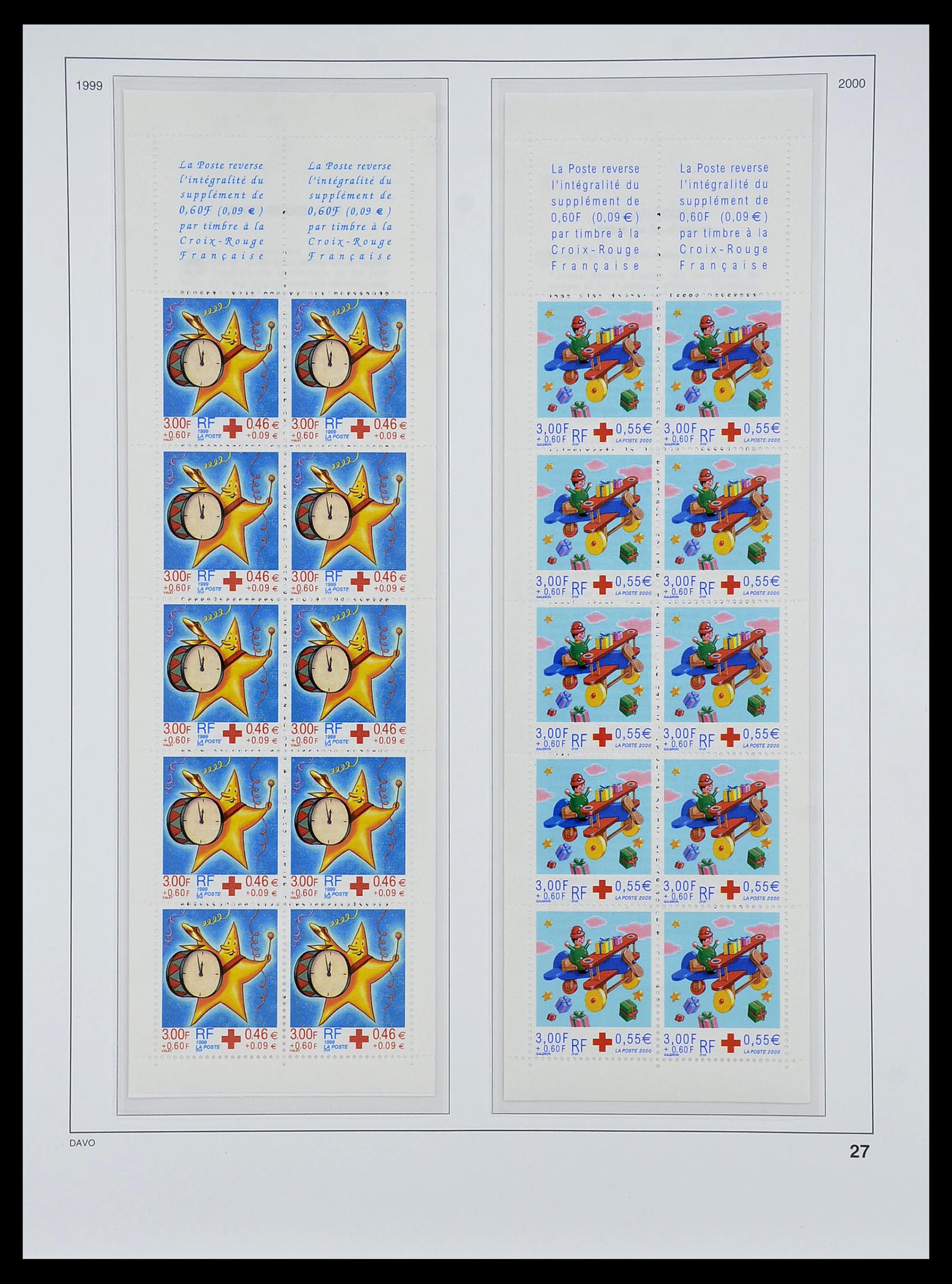 34657 027 - Postzegelverzameling 34657 Frankrijk postzegelboekjes 1952-2011.