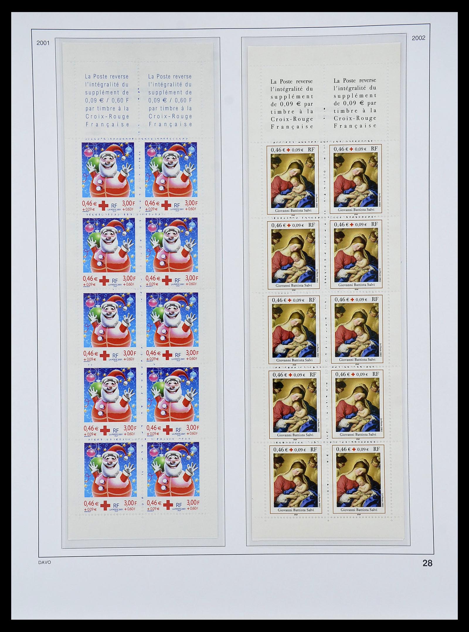 34657 028 - Postzegelverzameling 34657 Frankrijk postzegelboekjes 1952-2011.