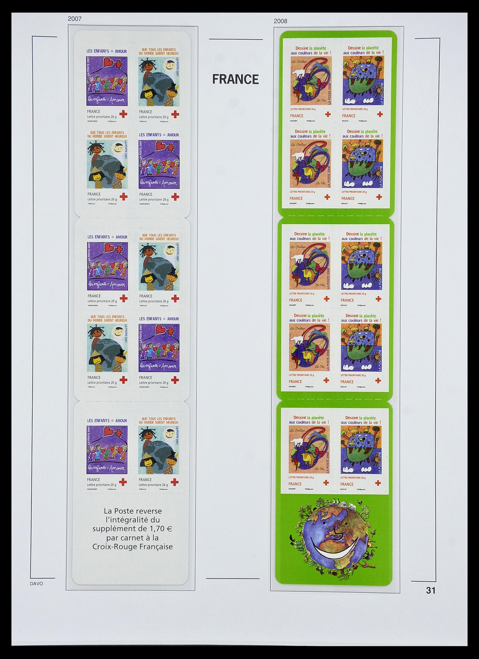 34657 031 - Postzegelverzameling 34657 Frankrijk postzegelboekjes 1952-2011.