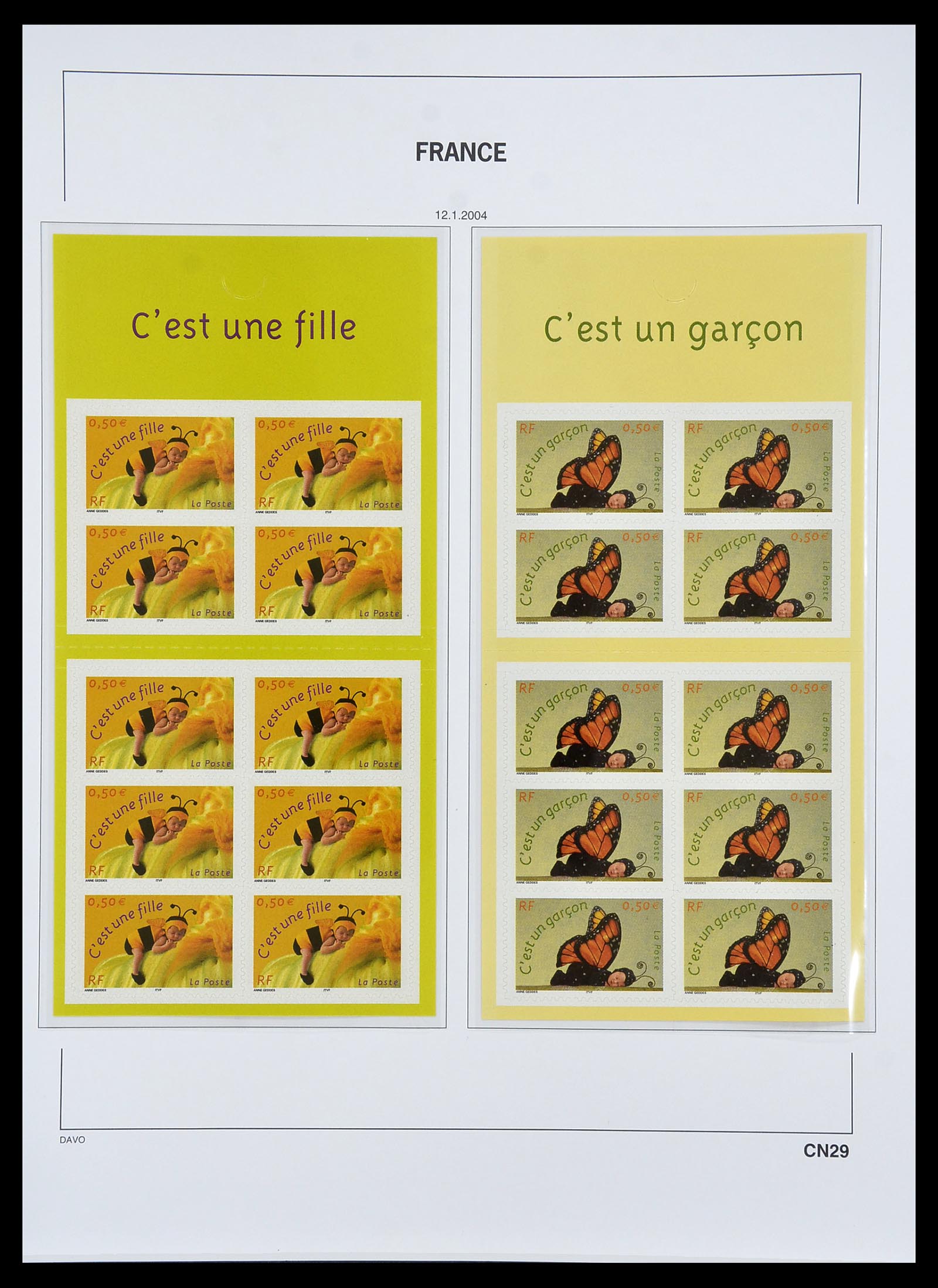 34657 032 - Postzegelverzameling 34657 Frankrijk postzegelboekjes 1952-2011.