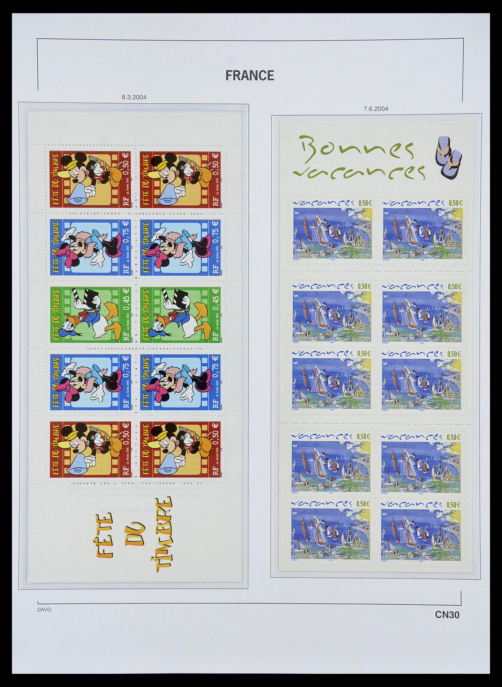 34657 033 - Postzegelverzameling 34657 Frankrijk postzegelboekjes 1952-2011.