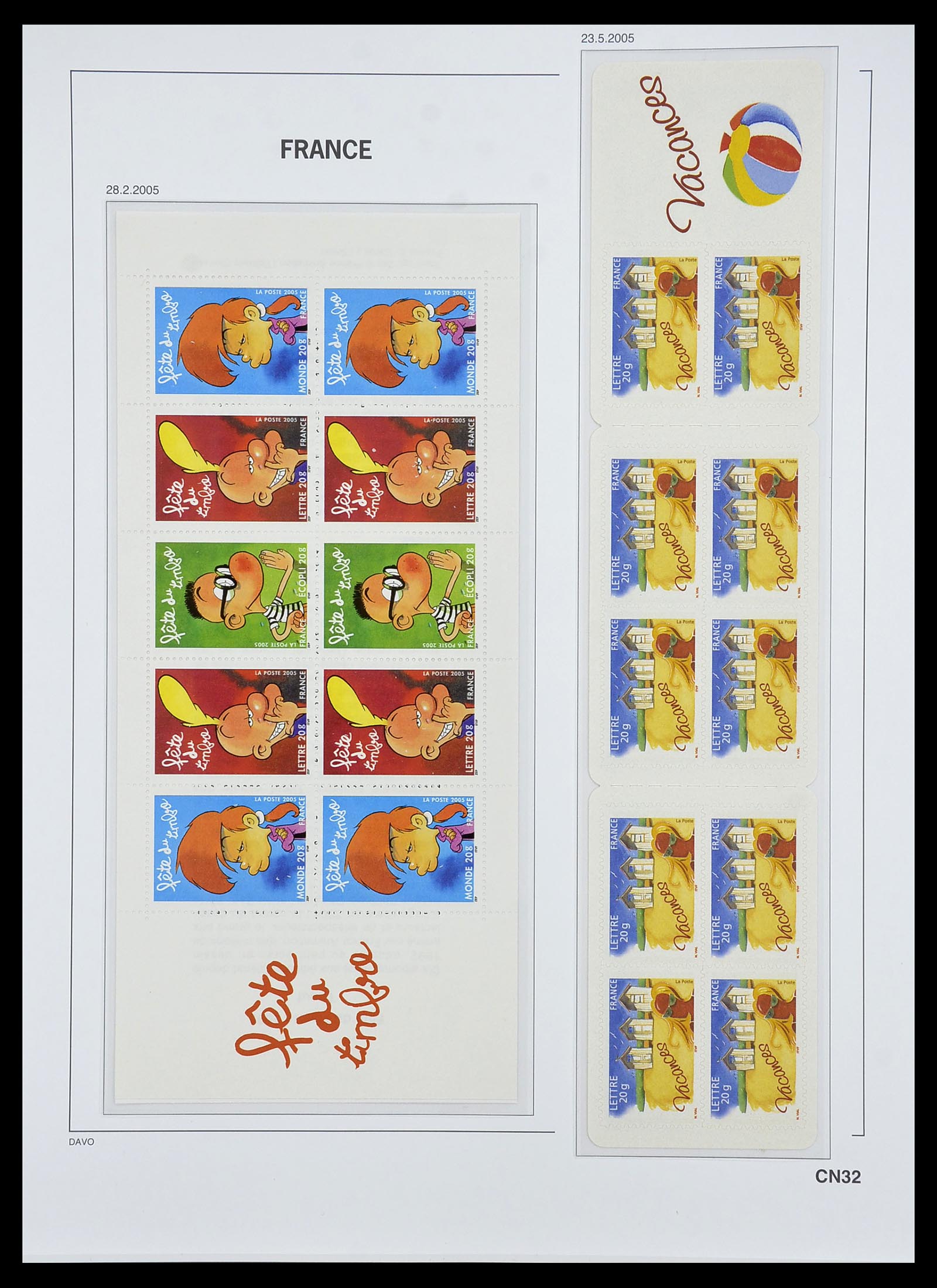 34657 035 - Postzegelverzameling 34657 Frankrijk postzegelboekjes 1952-2011.