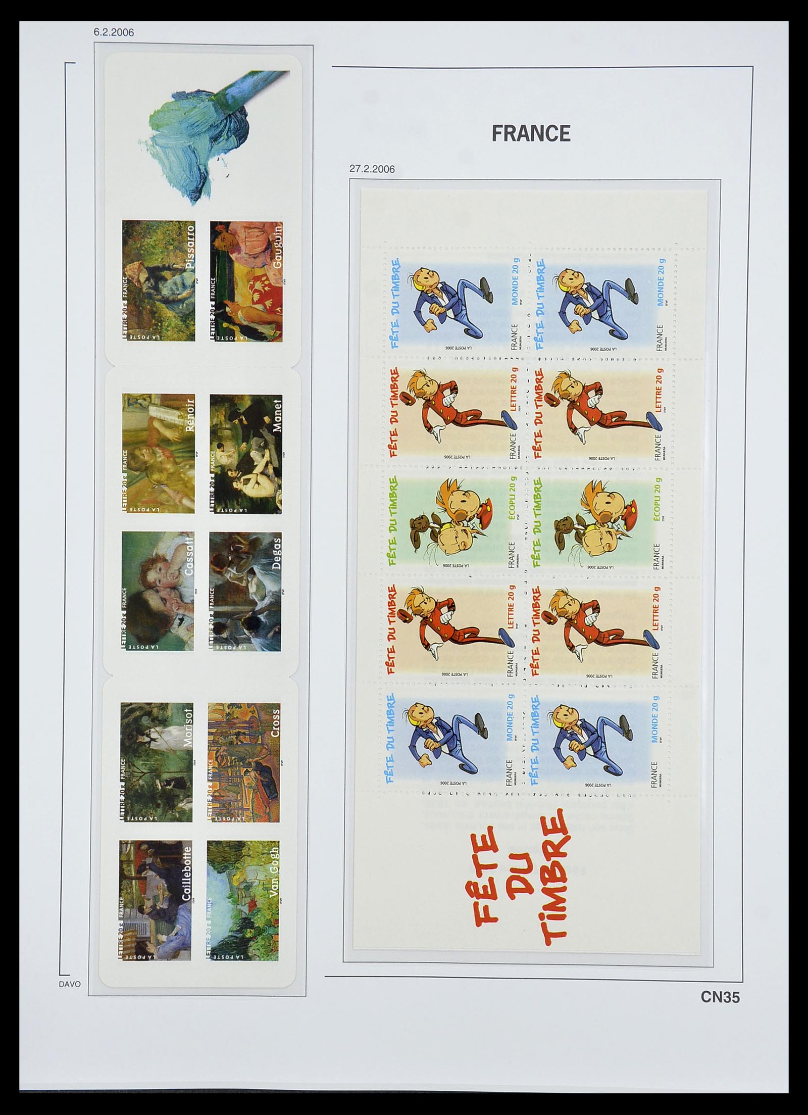 34657 038 - Postzegelverzameling 34657 Frankrijk postzegelboekjes 1952-2011.