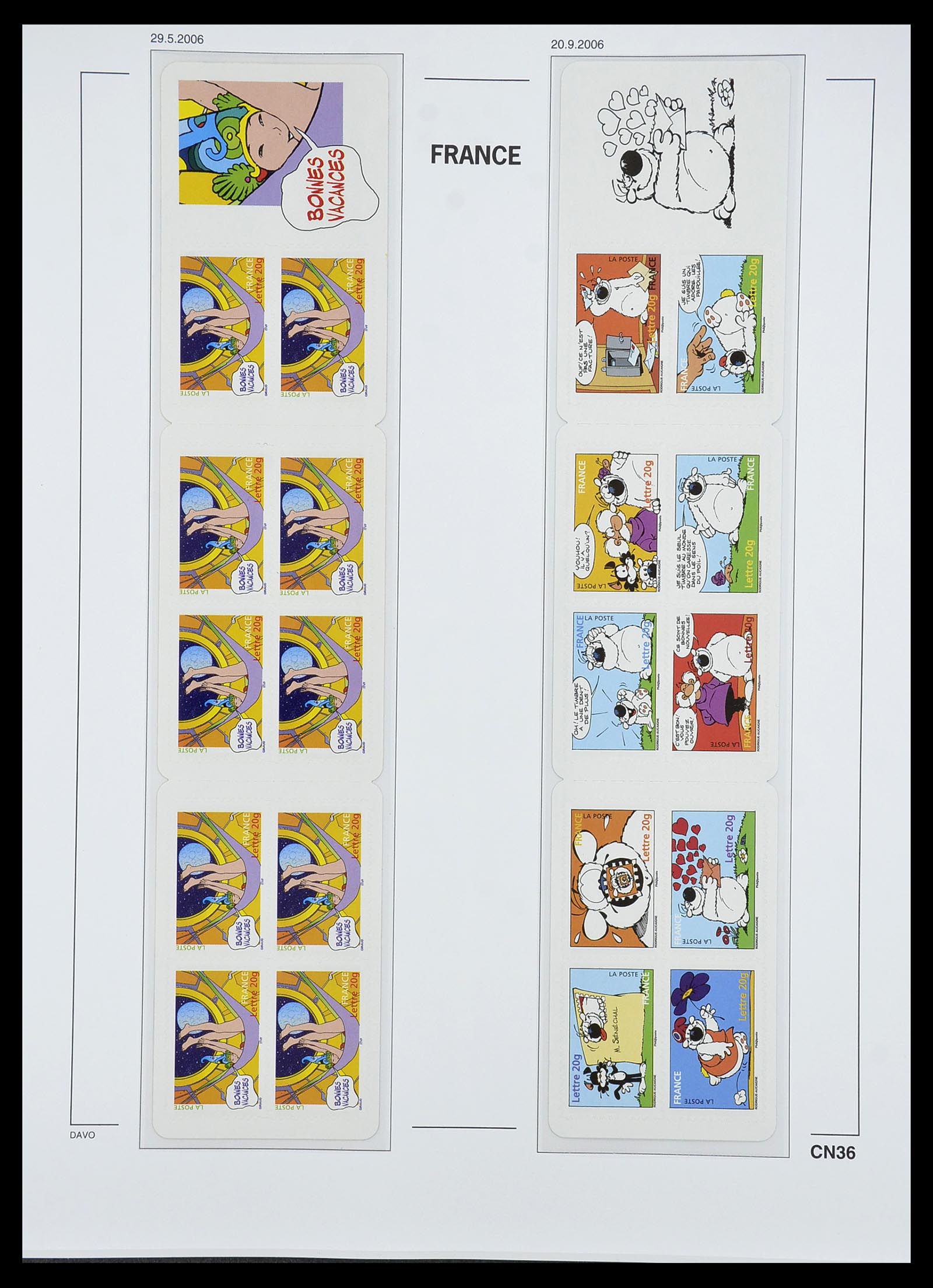34657 039 - Postzegelverzameling 34657 Frankrijk postzegelboekjes 1952-2011.