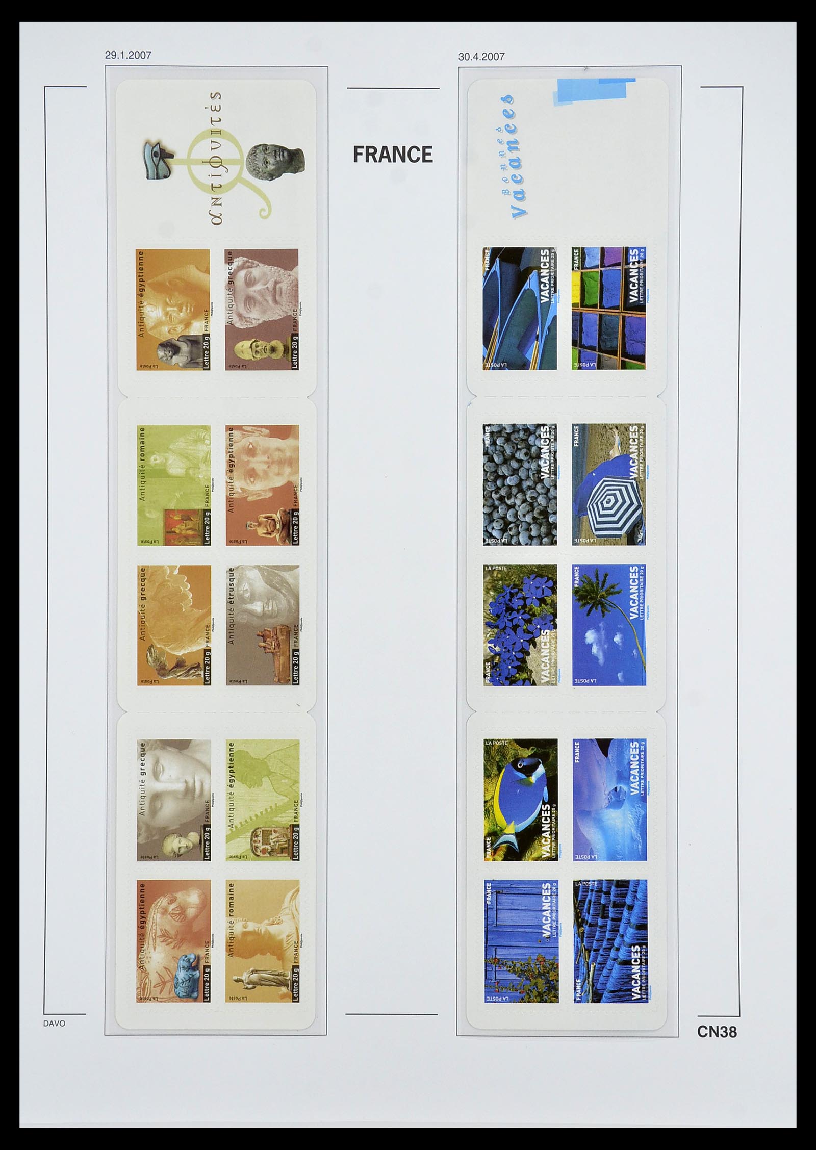 34657 041 - Postzegelverzameling 34657 Frankrijk postzegelboekjes 1952-2011.