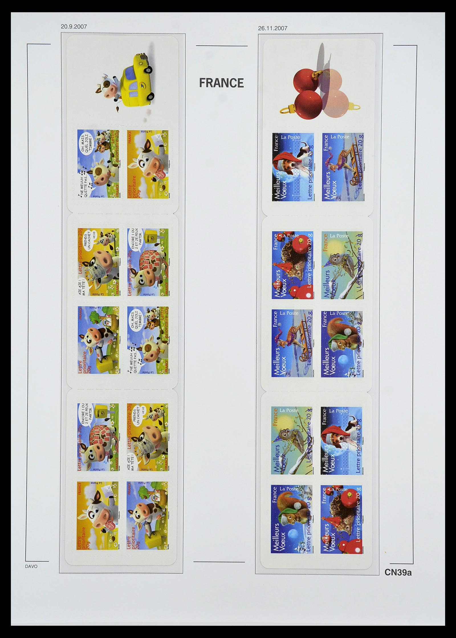 34657 044 - Postzegelverzameling 34657 Frankrijk postzegelboekjes 1952-2011.