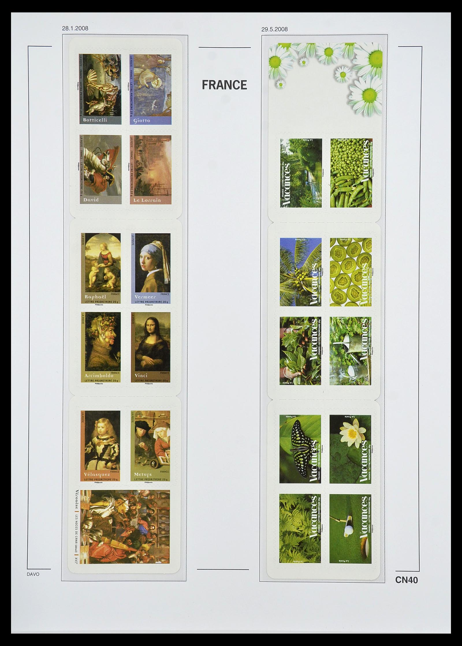 34657 045 - Postzegelverzameling 34657 Frankrijk postzegelboekjes 1952-2011.