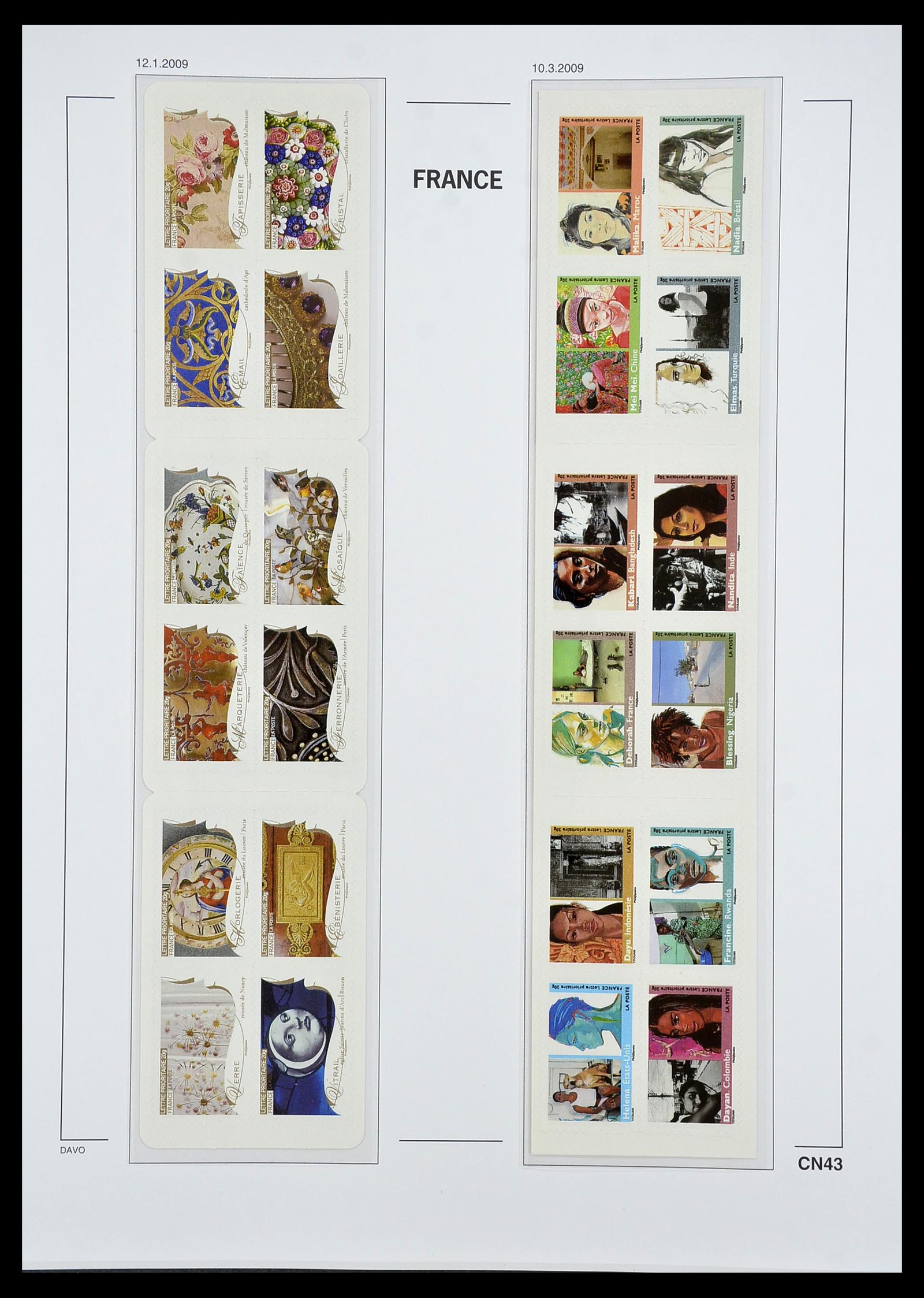 34657 050 - Postzegelverzameling 34657 Frankrijk postzegelboekjes 1952-2011.