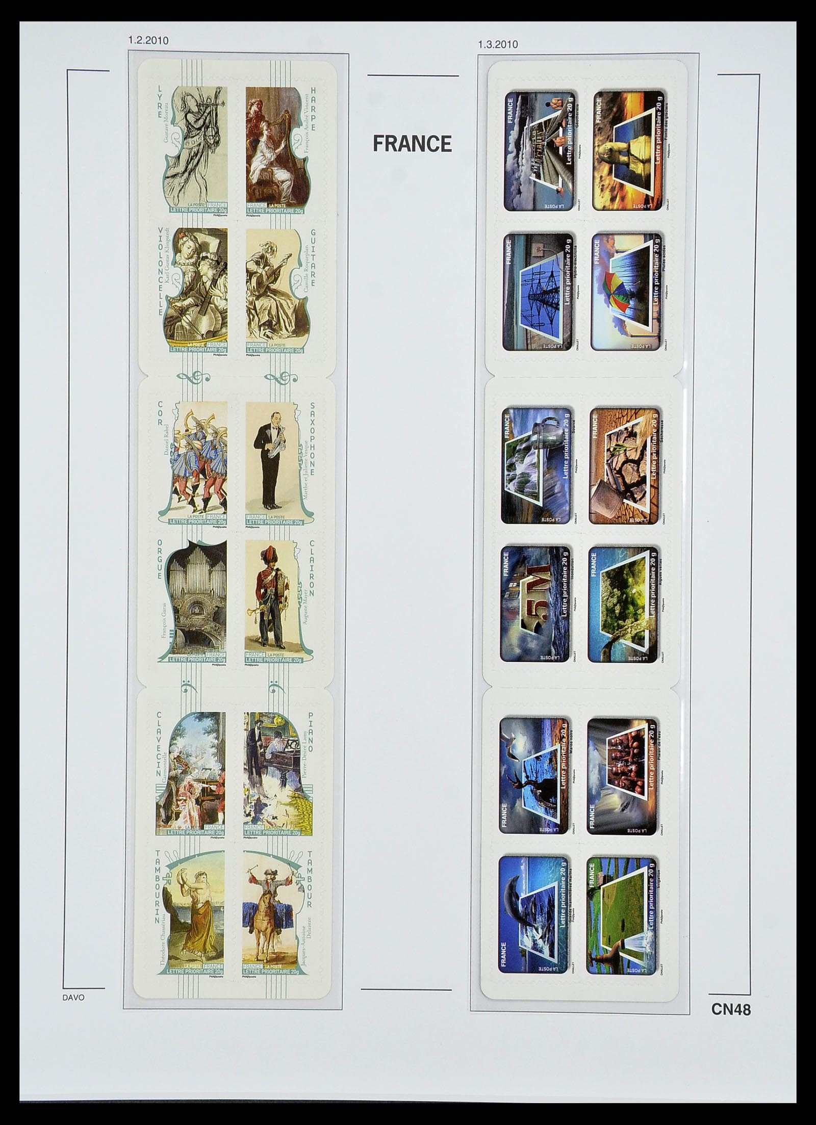 34657 056 - Postzegelverzameling 34657 Frankrijk postzegelboekjes 1952-2011.