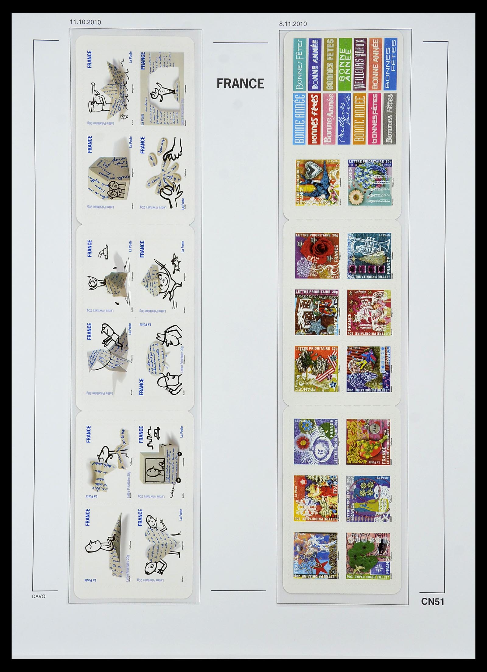 34657 061 - Postzegelverzameling 34657 Frankrijk postzegelboekjes 1952-2011.