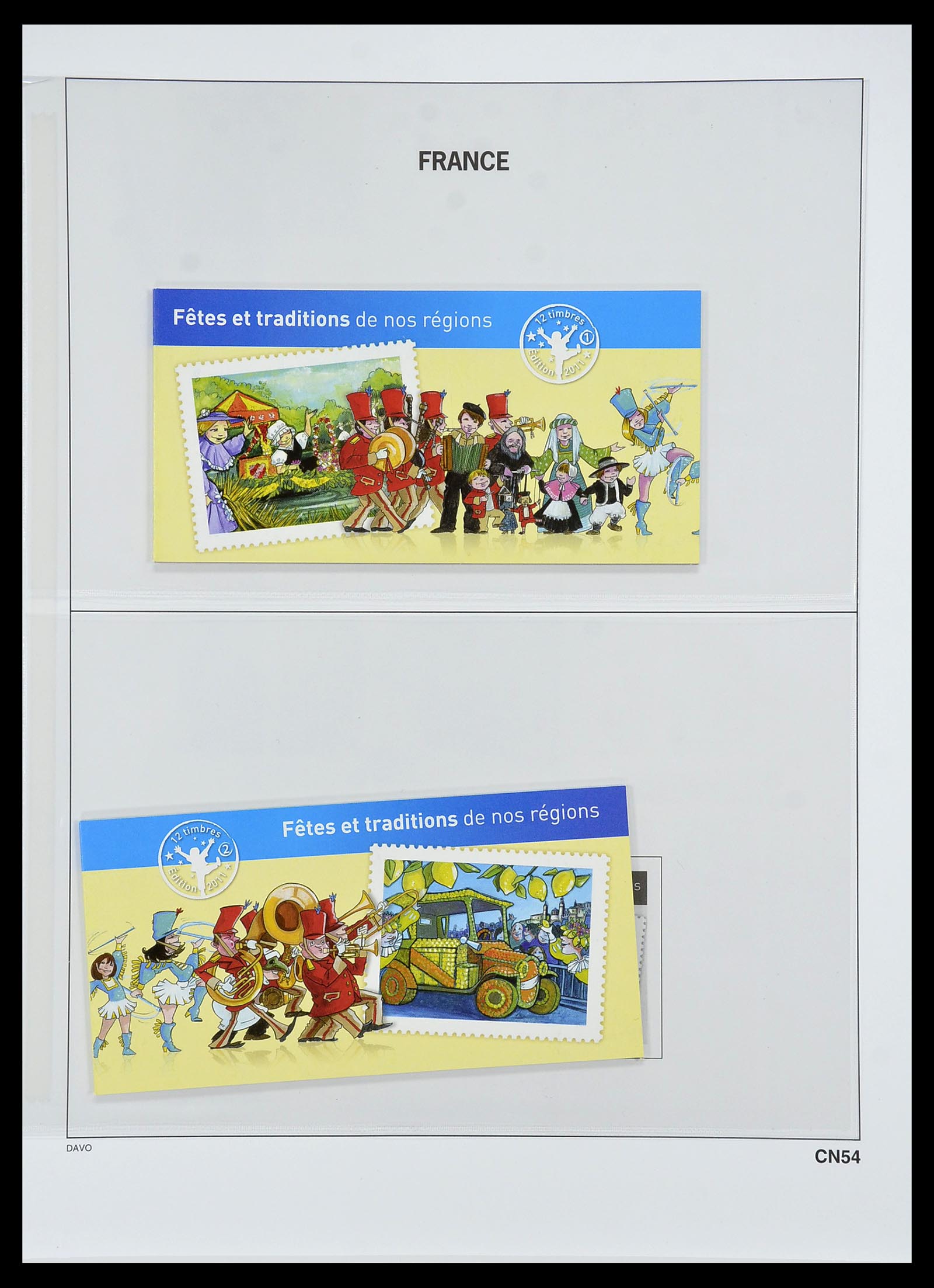 34657 064 - Postzegelverzameling 34657 Frankrijk postzegelboekjes 1952-2011.