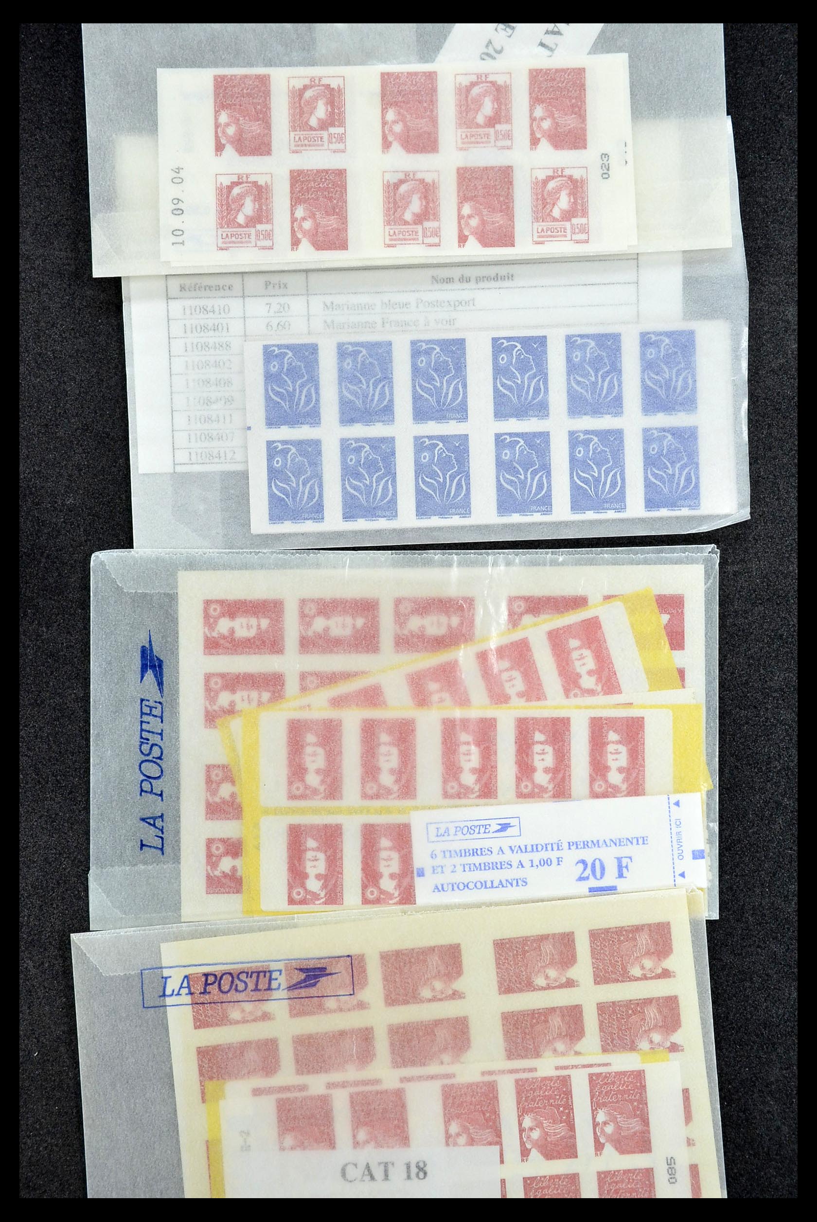 34657 069 - Postzegelverzameling 34657 Frankrijk postzegelboekjes 1952-2011.