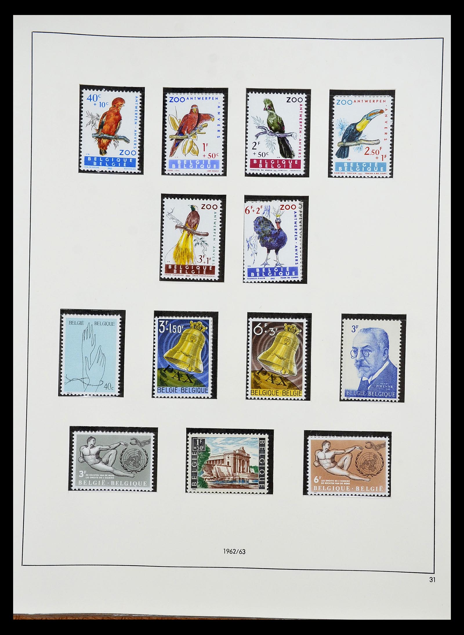 34658 011 - Stamp Collection 34658 Belgium 1963-2005.