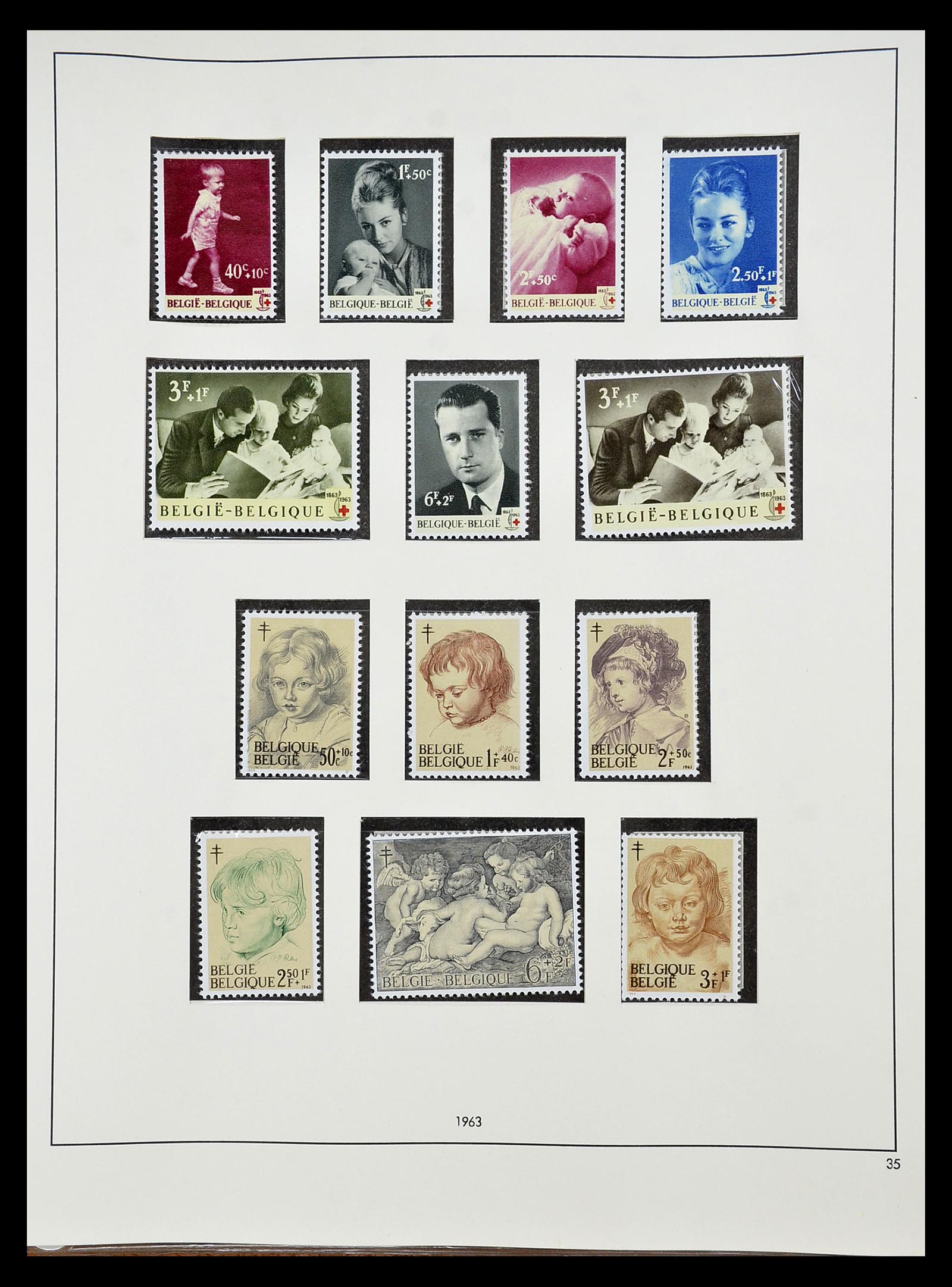 34658 015 - Stamp Collection 34658 Belgium 1963-2005.