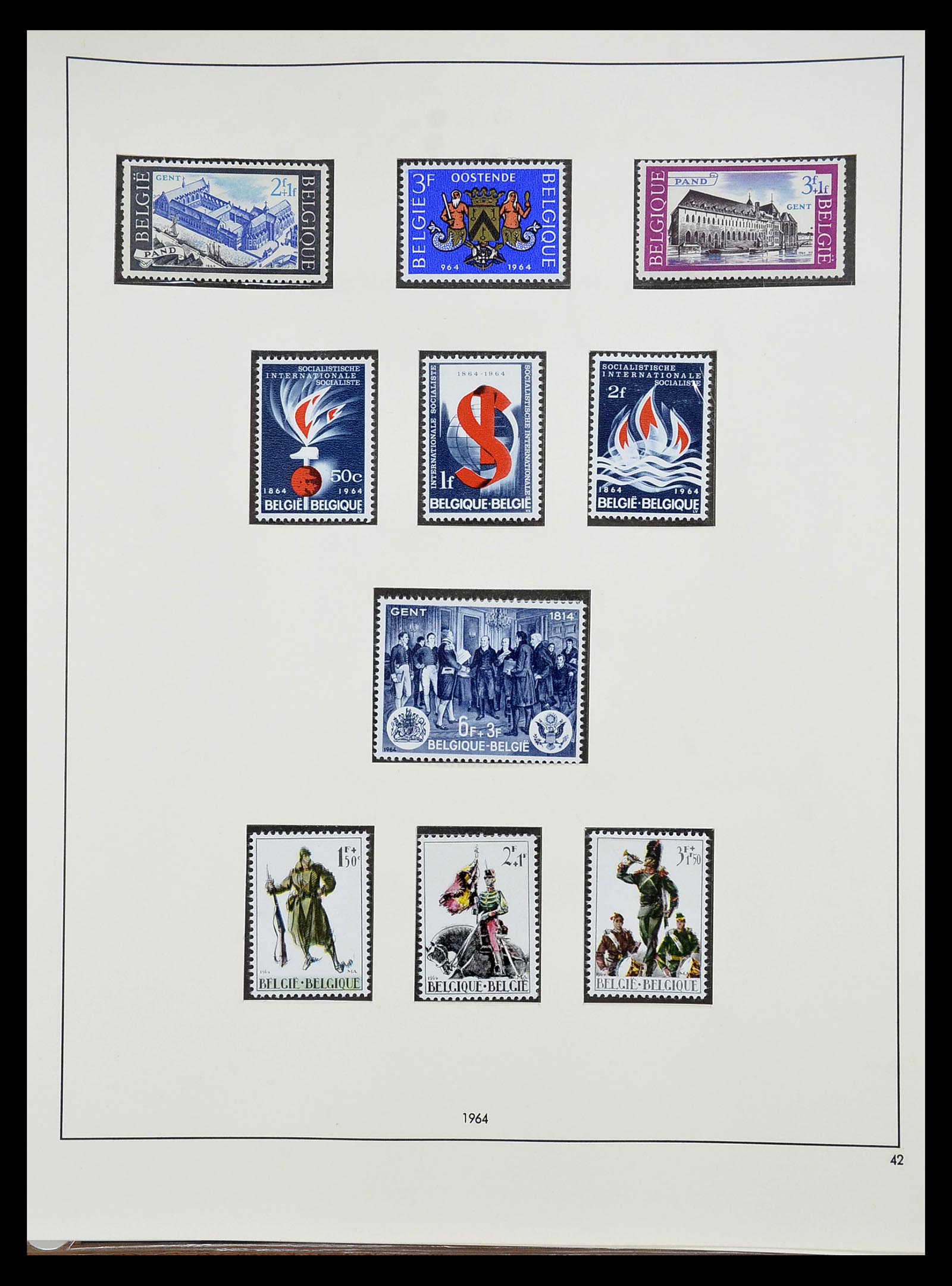 34658 022 - Stamp Collection 34658 Belgium 1963-2005.