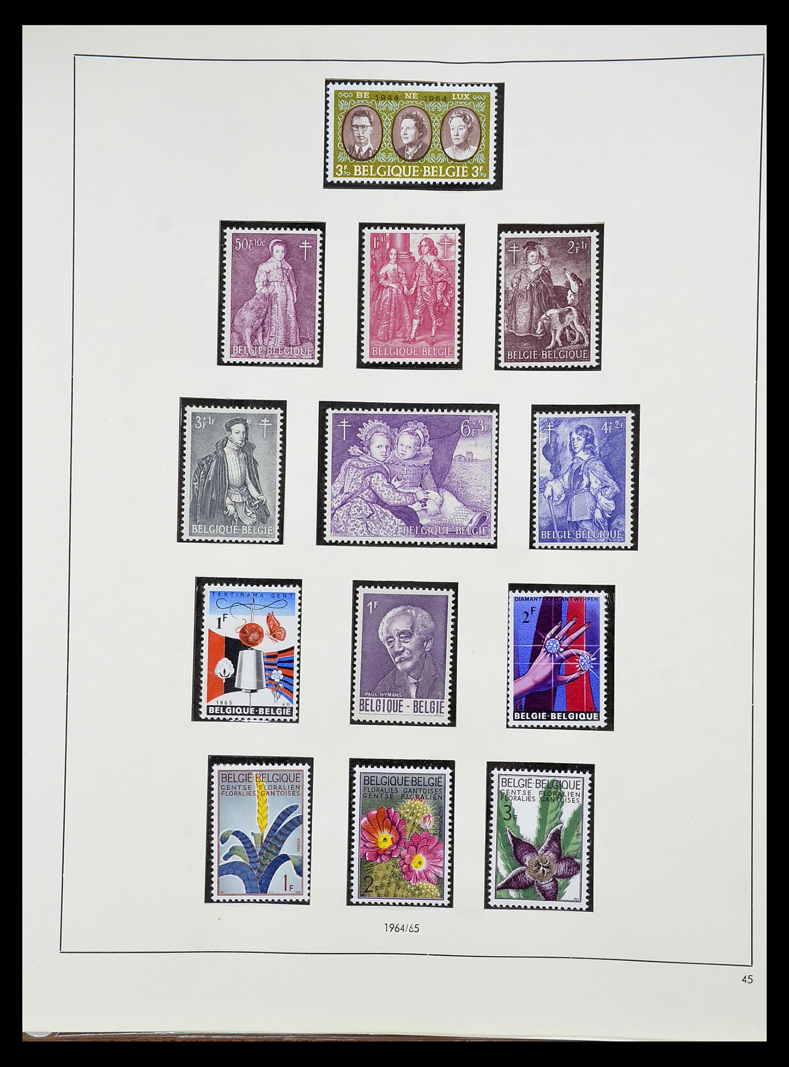 34658 025 - Stamp Collection 34658 Belgium 1963-2005.