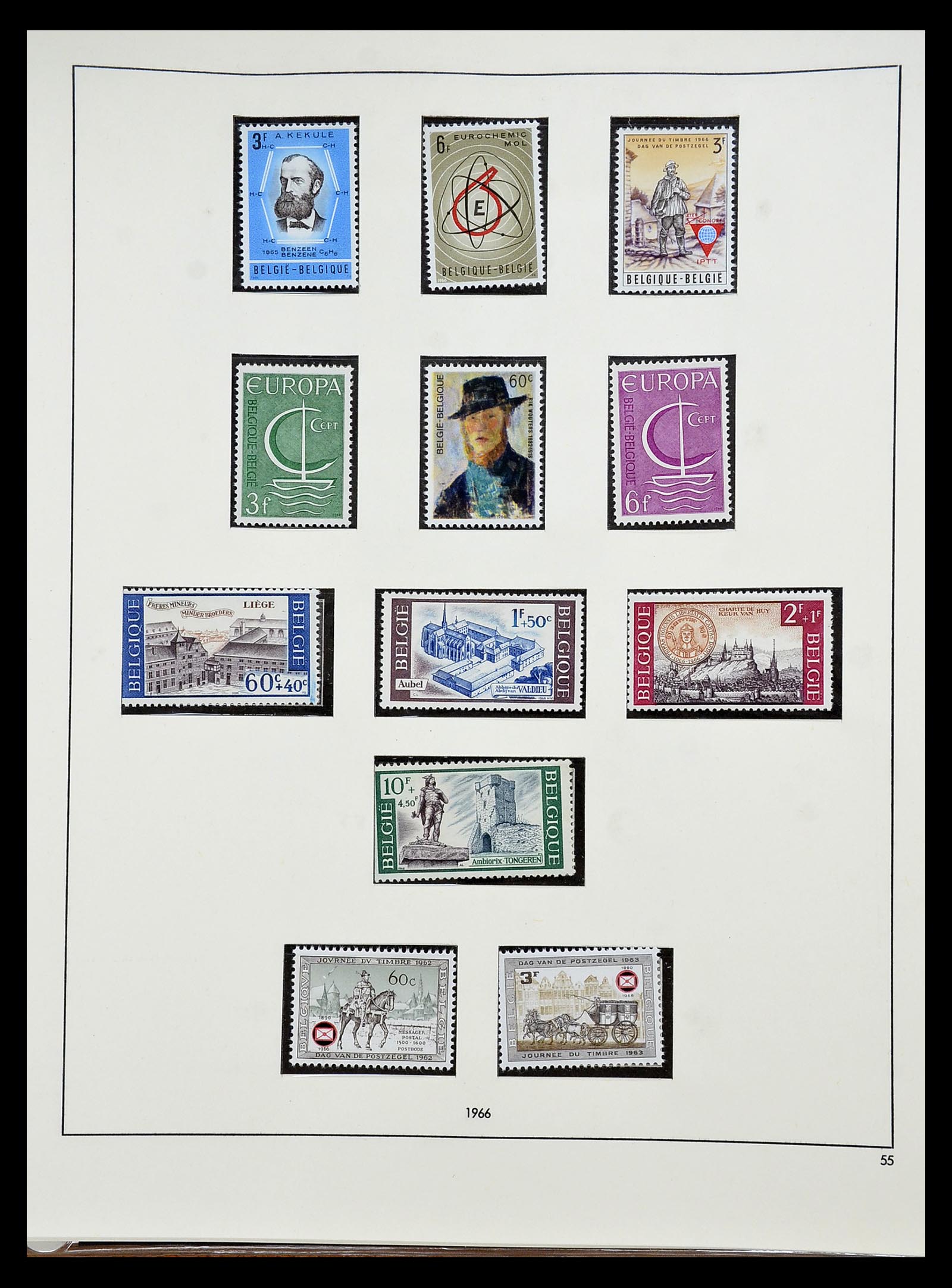 34658 035 - Stamp Collection 34658 Belgium 1963-2005.