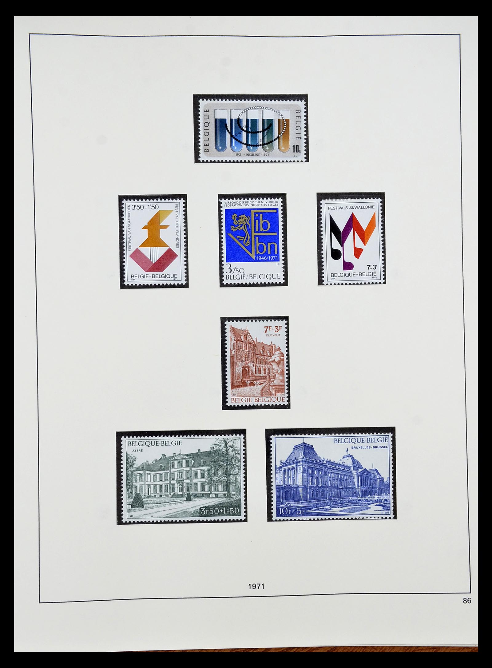 34658 074 - Stamp Collection 34658 Belgium 1963-2005.