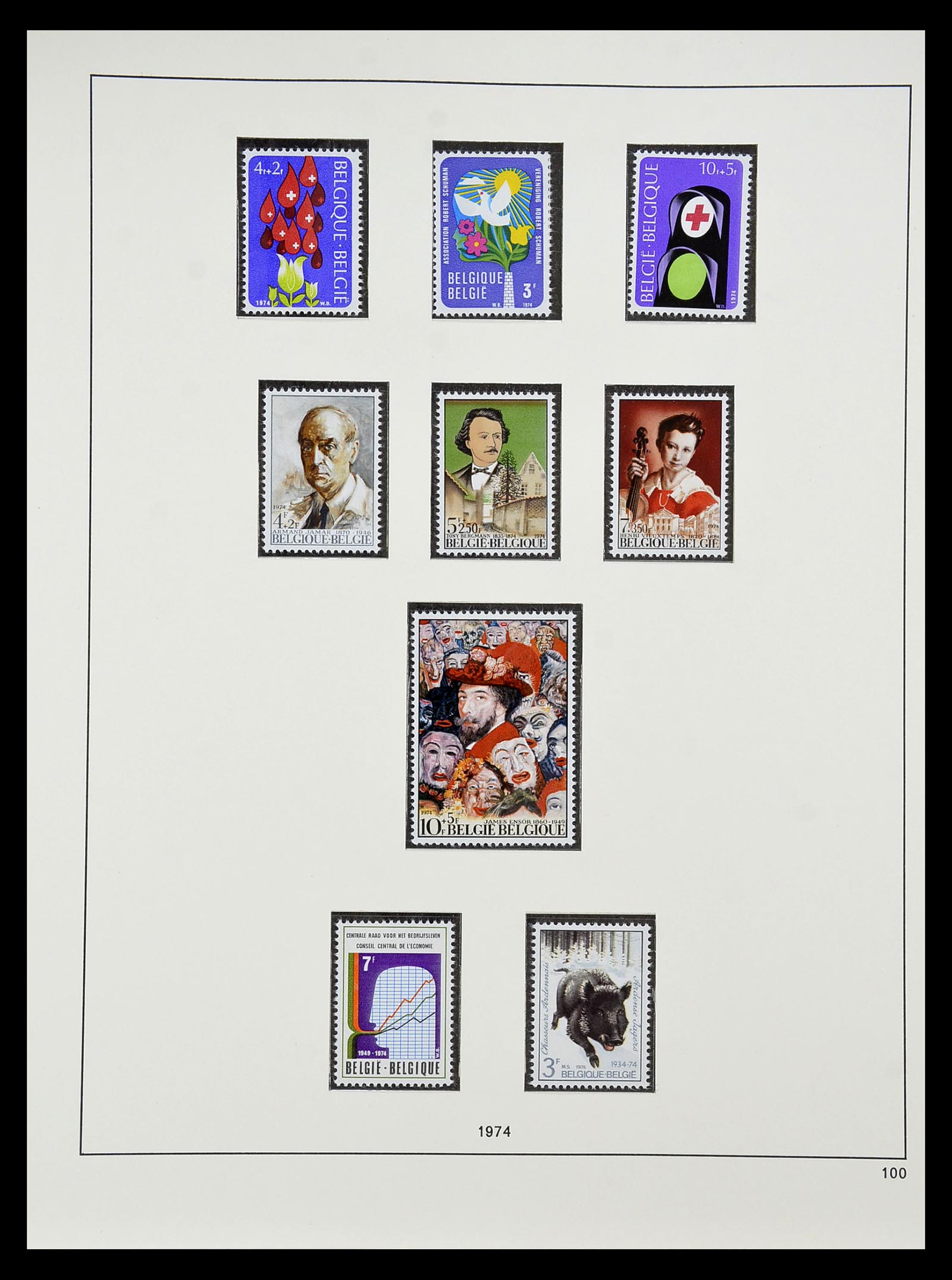 34658 088 - Stamp Collection 34658 Belgium 1963-2005.