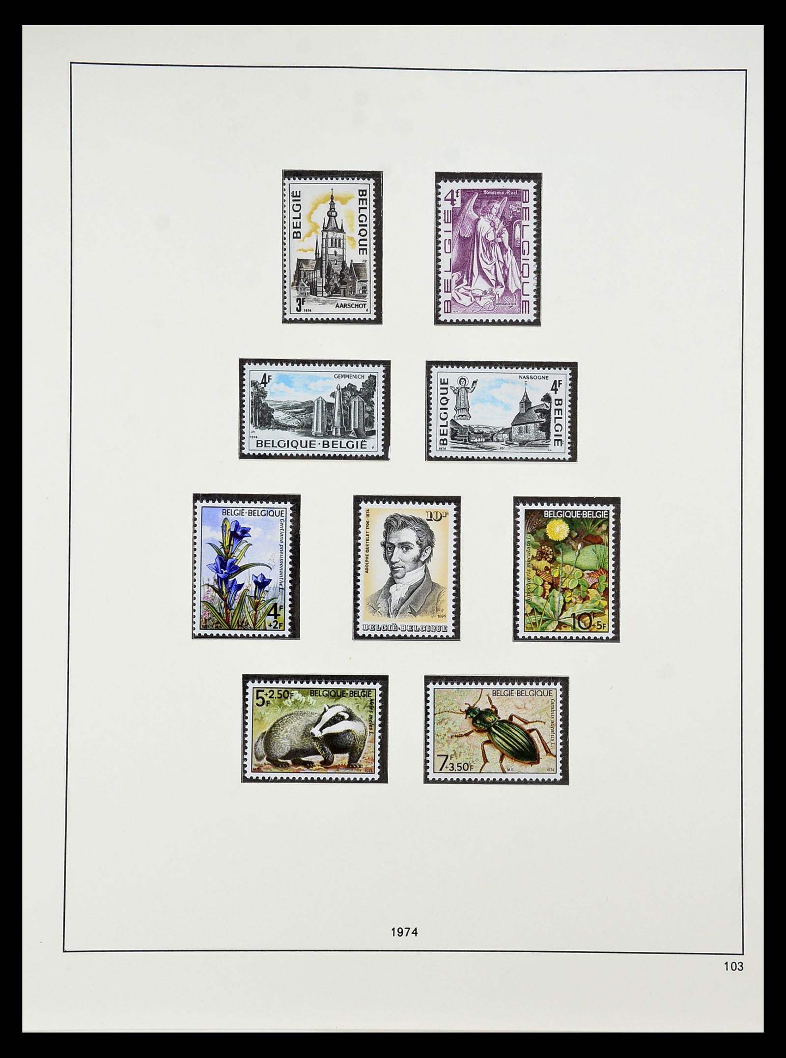34658 091 - Stamp Collection 34658 Belgium 1963-2005.