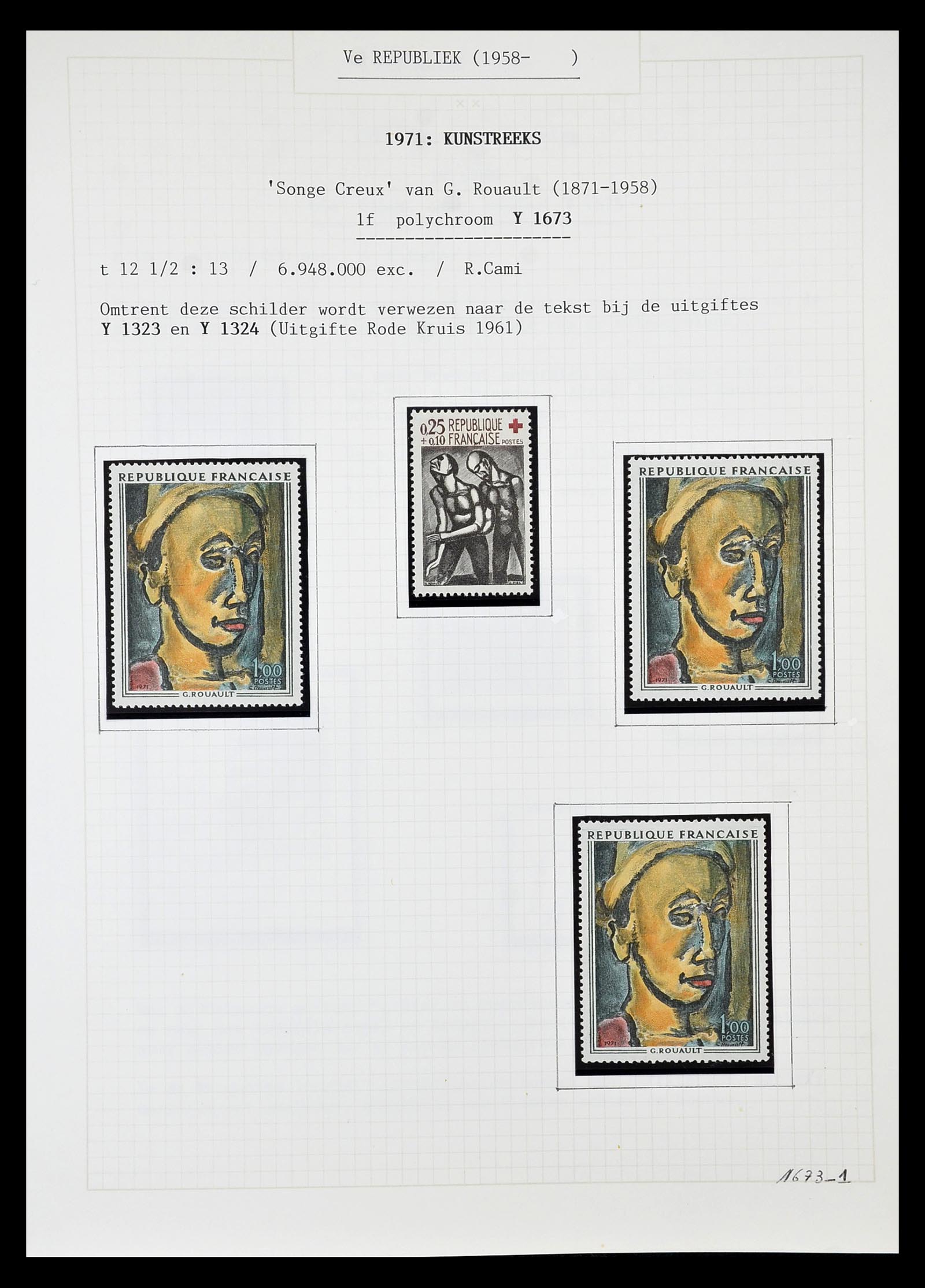 34659 1607 - Stamp Collection 34659 France 1849-1972.
